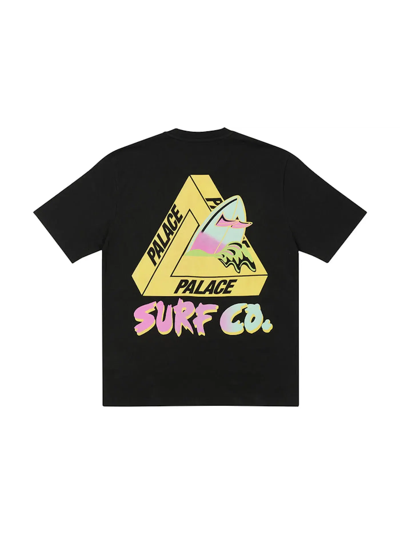 Мужская футболка с принтом Palace Tri-Surf Co T-shirt — изображение 1 из 2, черный