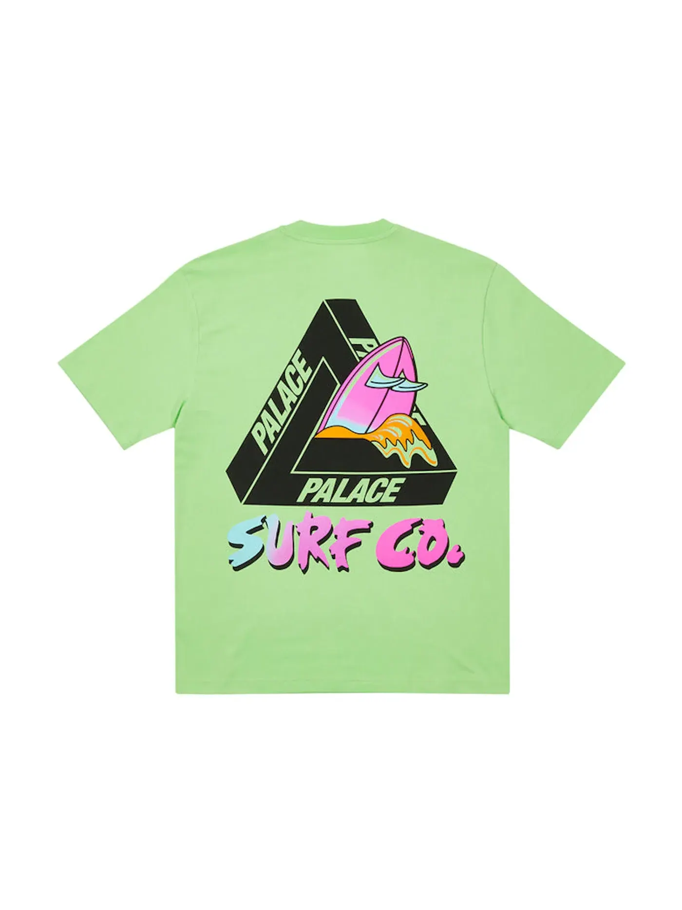 Мужская футболка с принтом Palace Tri-Surf Co T-Shirt — изображение 1 из 2, писташковый