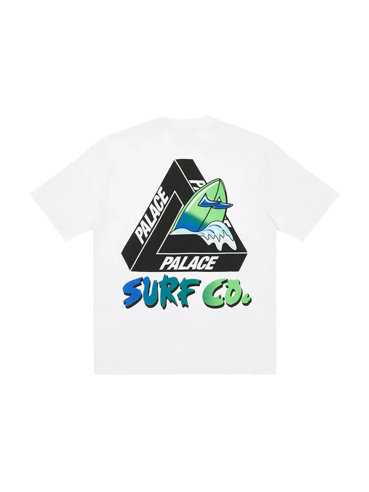 Мужская футболка с принтом Tri-Surf Palace — изображение 1 из 1, белый