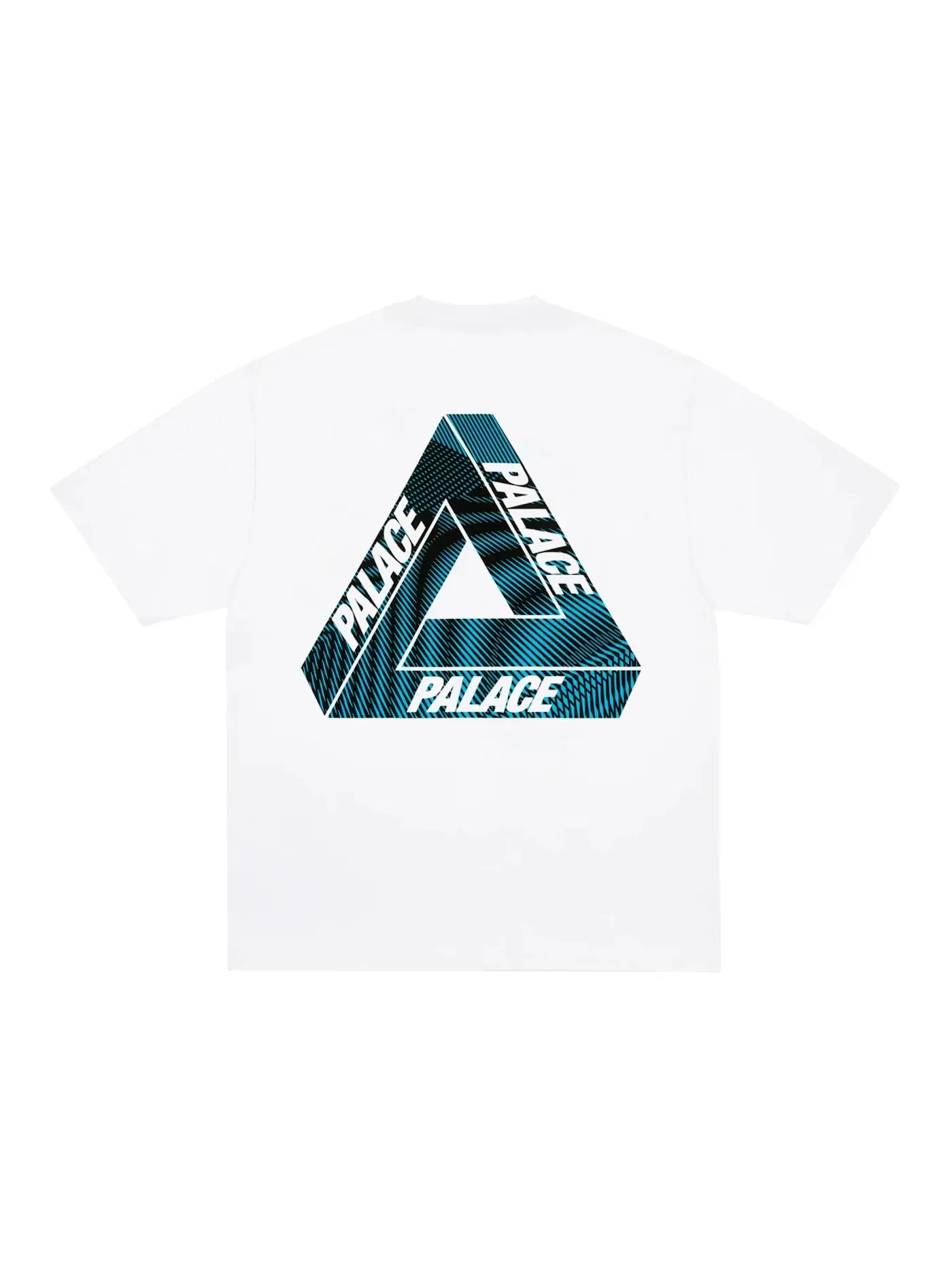 Мужская футболка с принтом Palace T-Shirt White/Blue — изображение 1 из 2