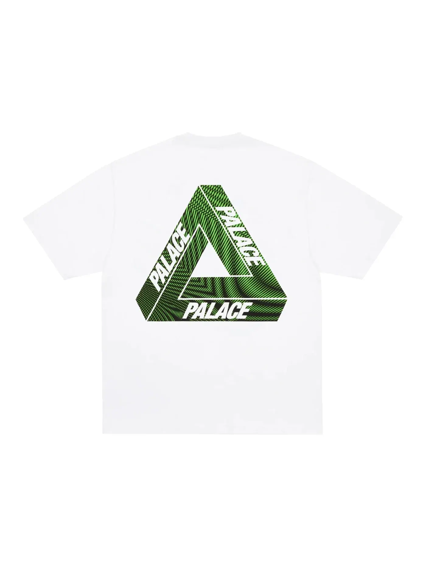 Мужская футболка с принтом Palace T-Shirt — изображение 1 из 2, белый/зеленый
