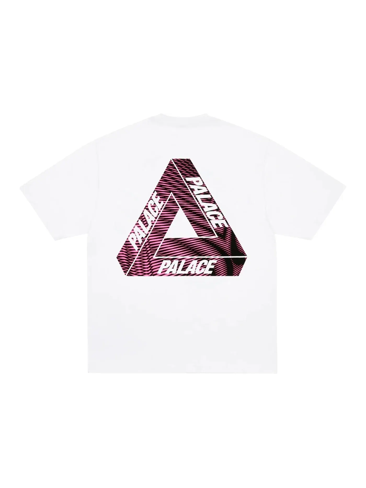 Мужская футболка с принтом Palace T-Shirt — изображение 1 из 2, белый/розовый