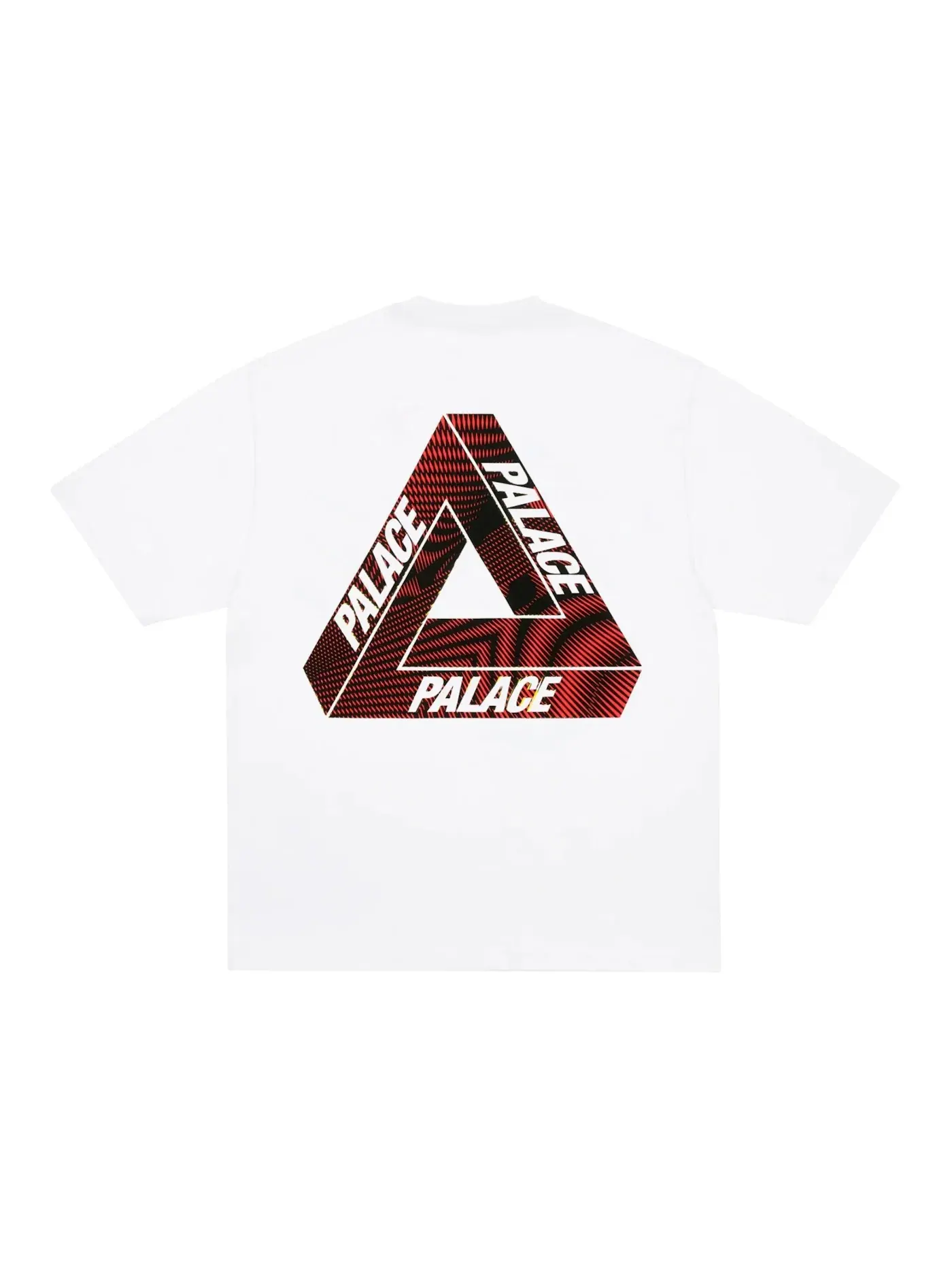 Мужская футболка с принтом Palace T-Shirt — изображение 1 из 2, белый/красный