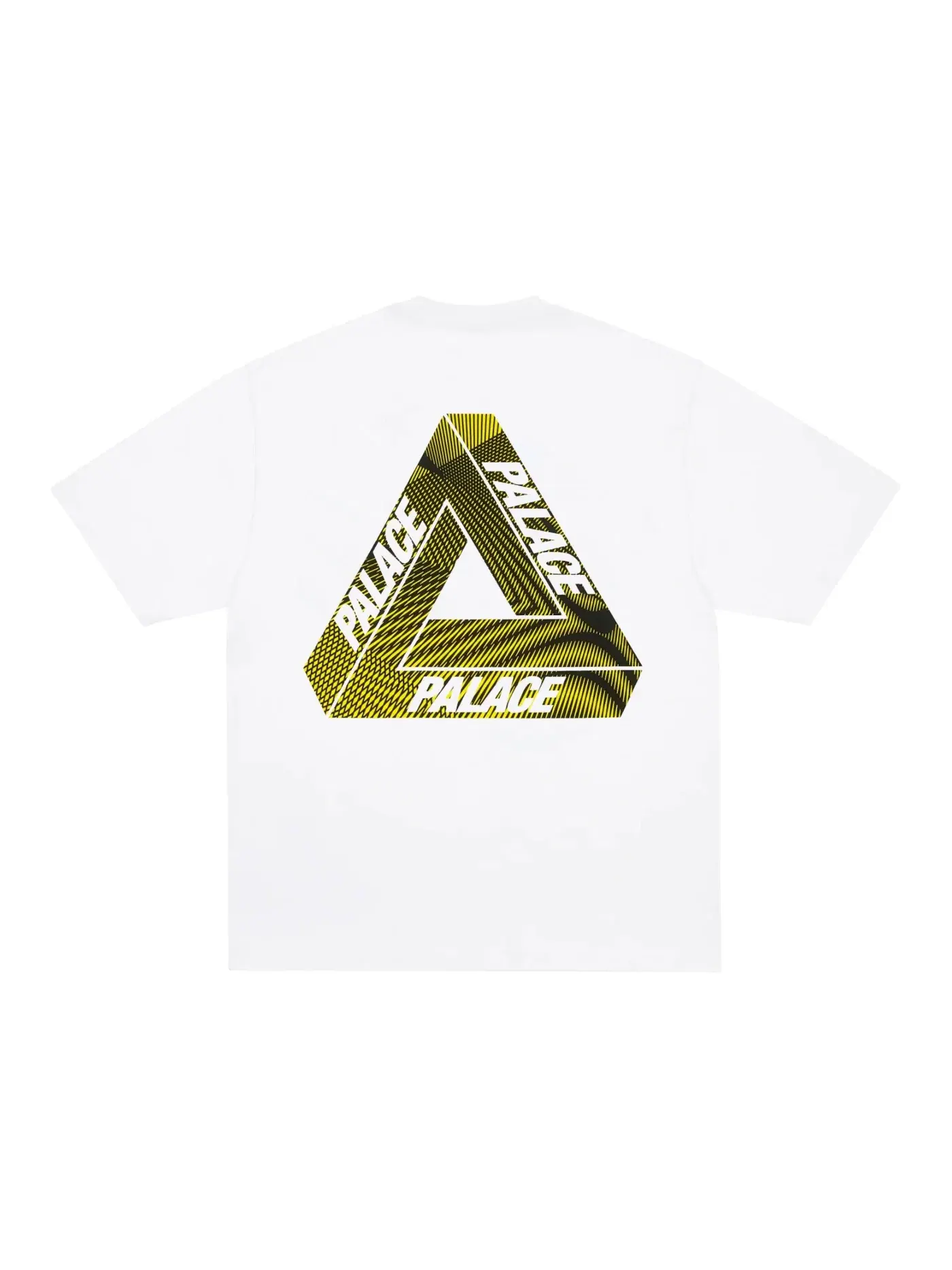 Мужская футболка с принтом Palace Tri-Vex T-Shirt — изображение 1 из 2, белый/желтый