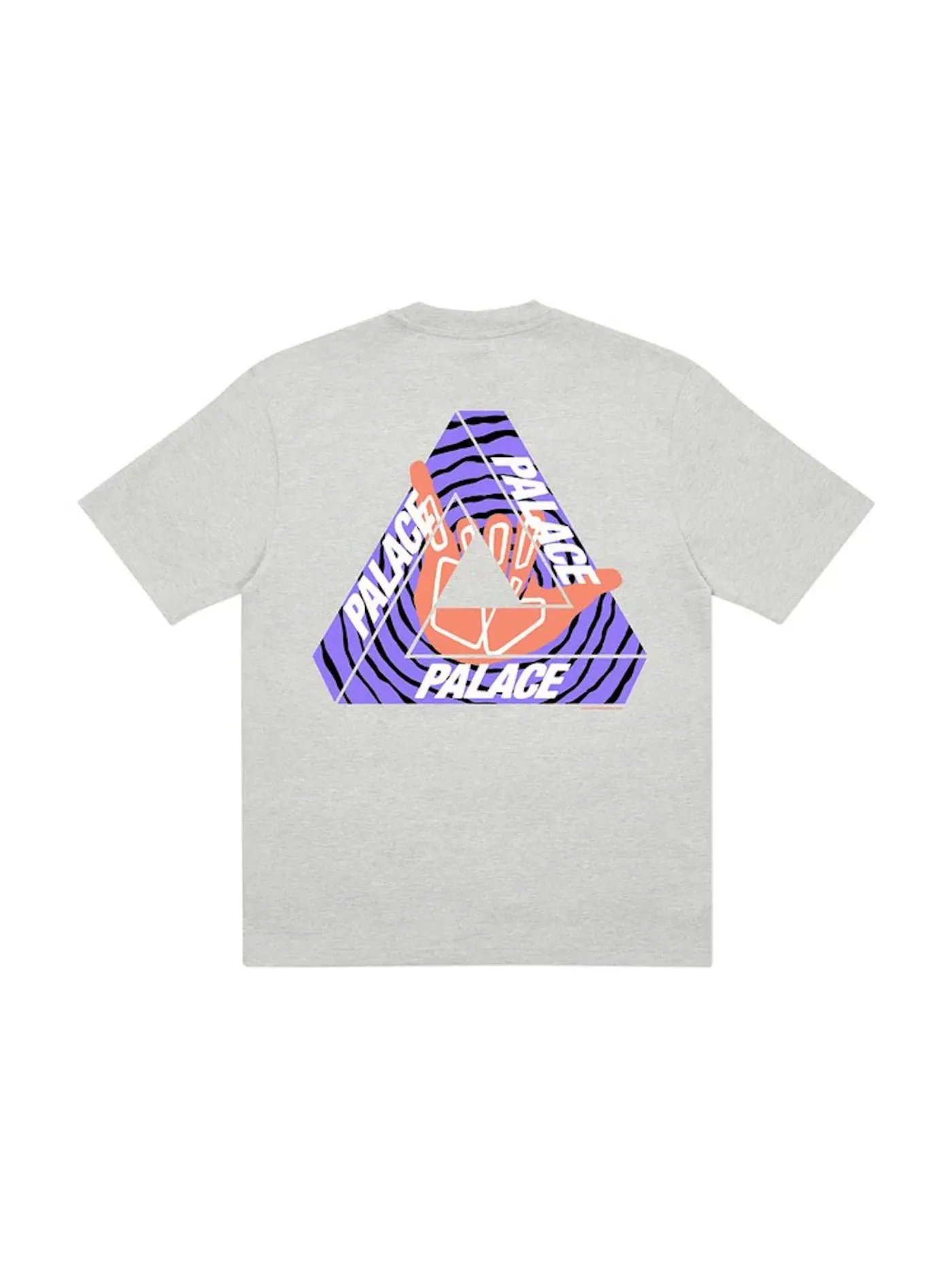 Мужская футболка с принтом Palace Tri-Zooted Shakka T-Shirt — изображение 1 из 2, серый