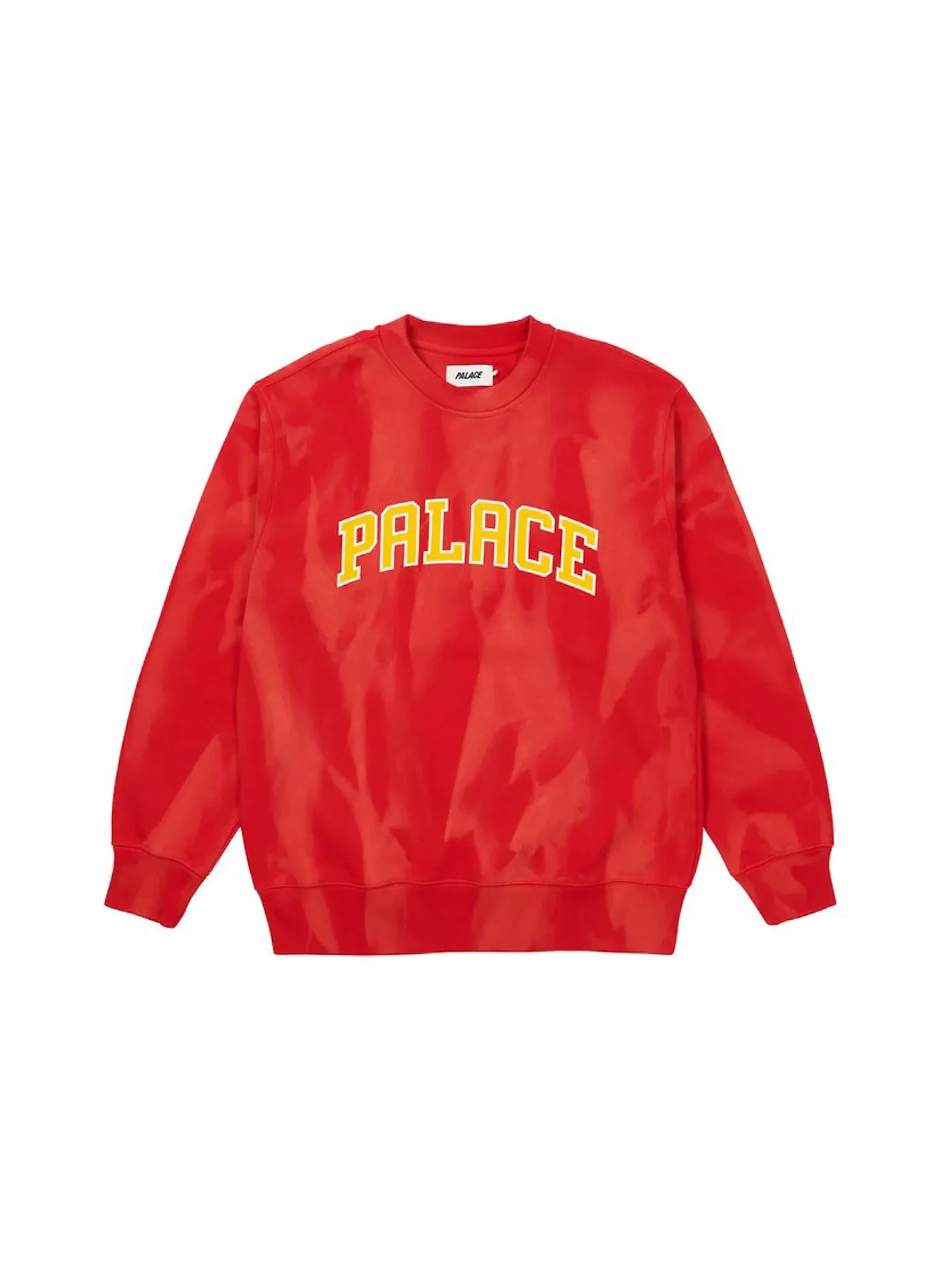 Мужской свитшот с принтом Palace Crew — изображение 1 из 2, красный/белый