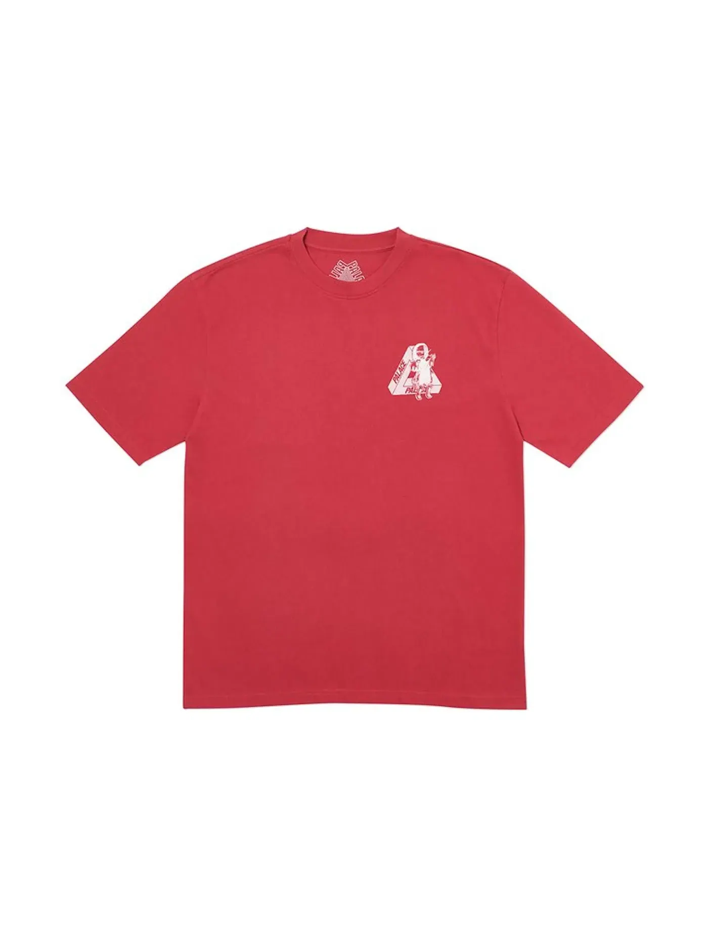 Мужская футболка с принтом Palace T-Shirt — изображение 1 из 2, темный красный