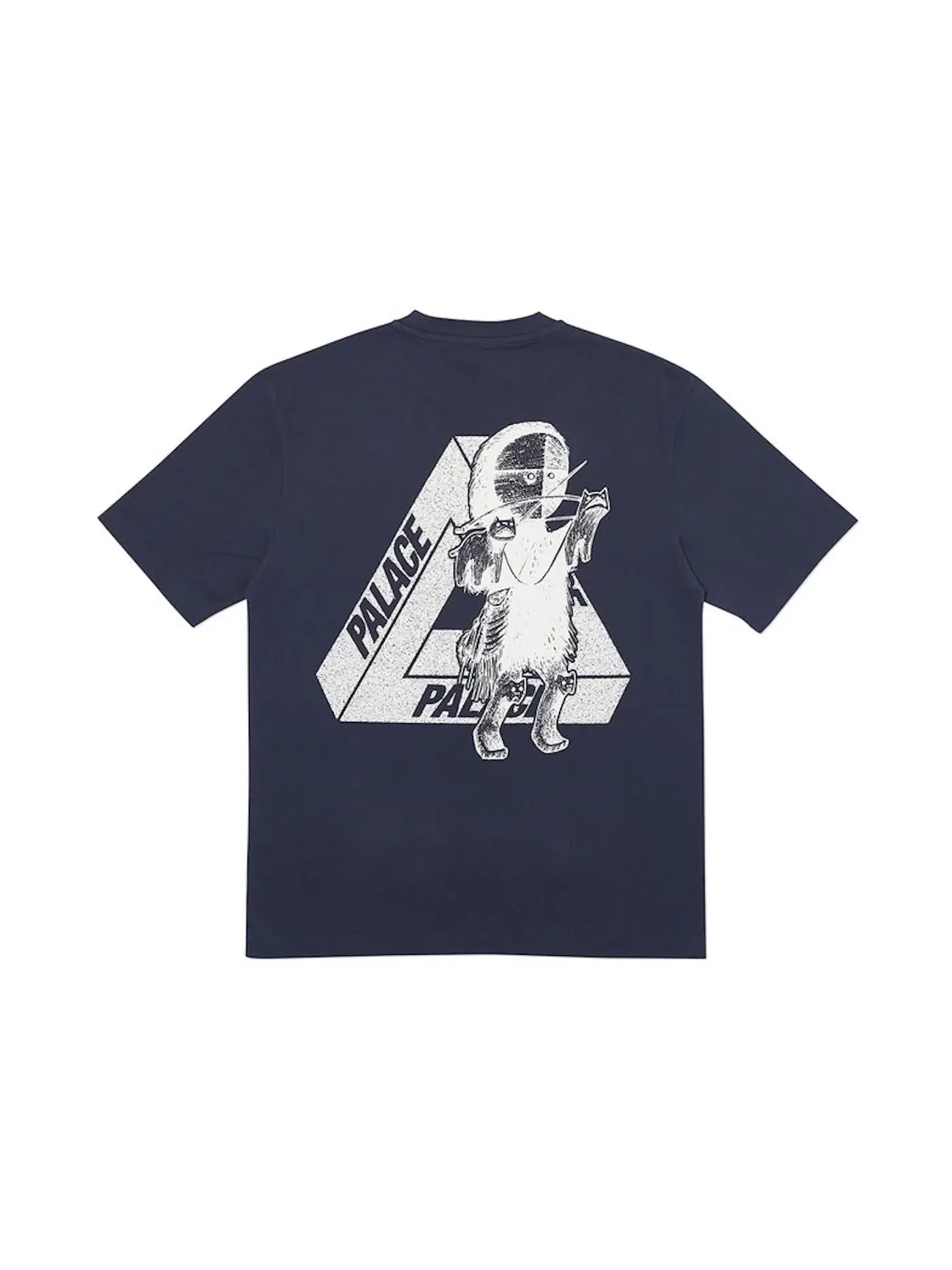 Мужская футболка с принтом Palace T-shirt — изображение 2 из 2, темно-синий
