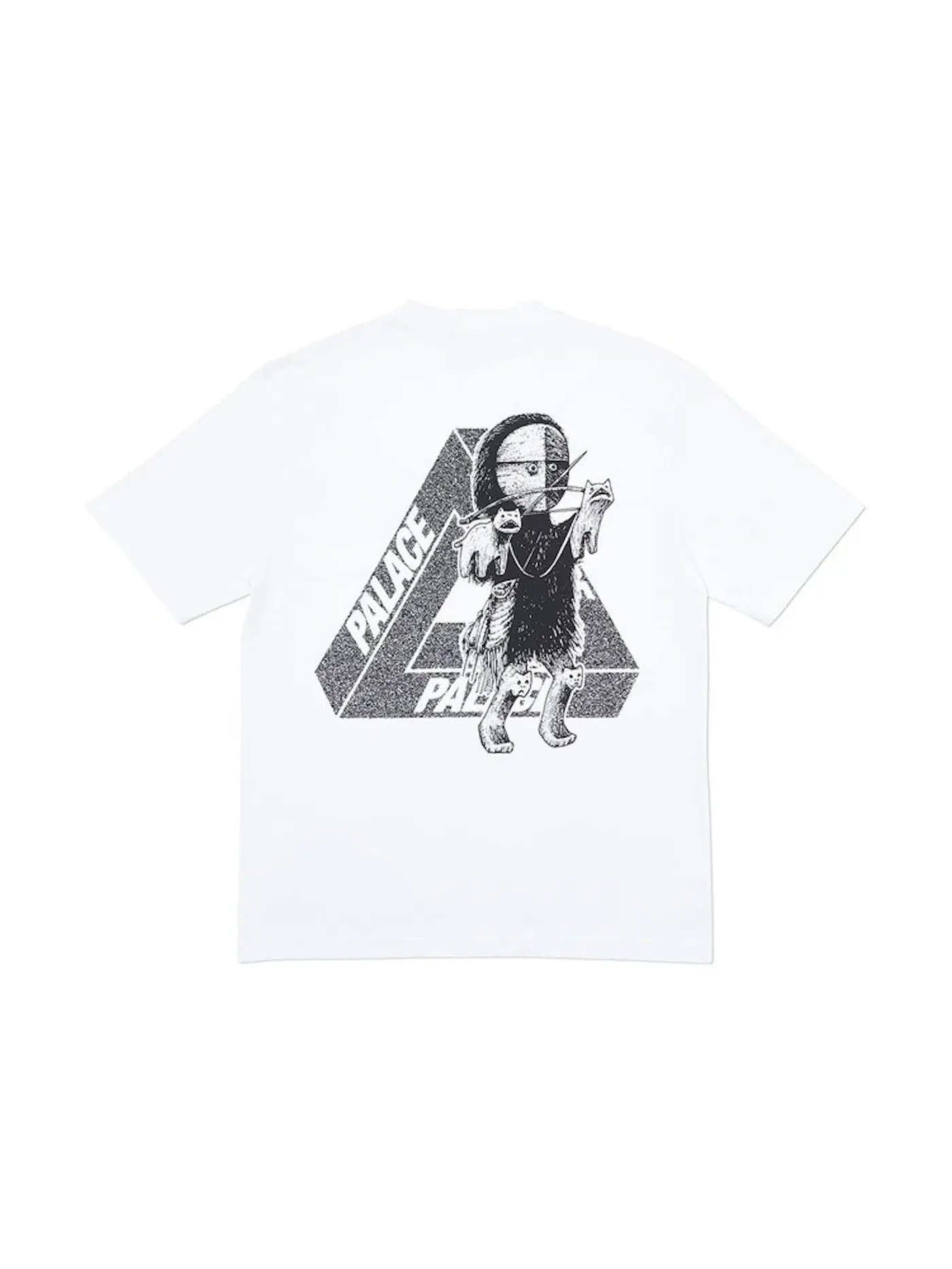 Мужская футболка с принтом Palace U Figure T-Shirt — изображение 2 из 2, белый