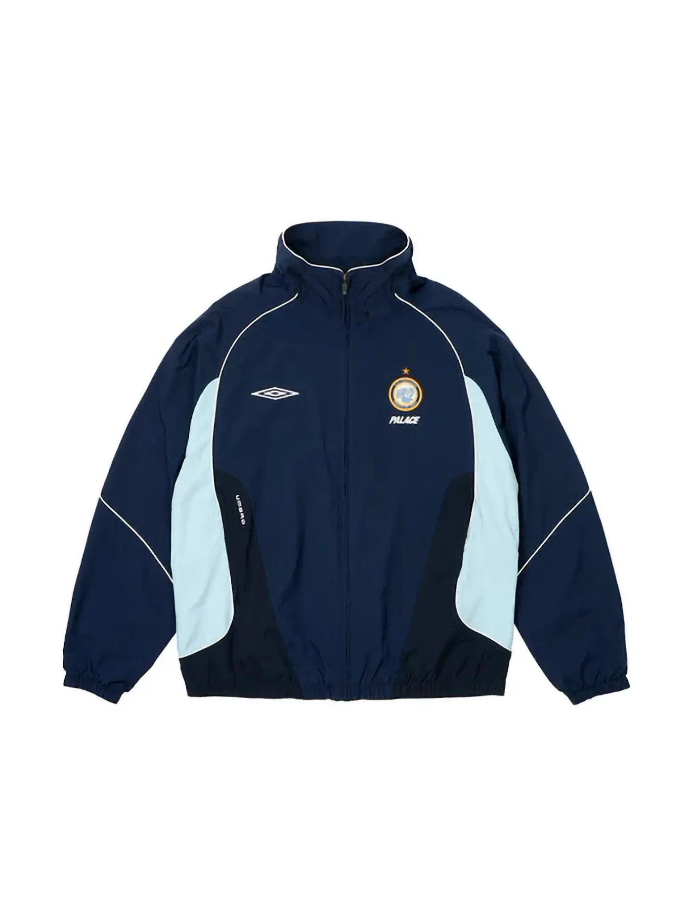 Мужская тренировочная куртка Palace x Umbro Training Track Jacket — изображение 1 из 2, темно-синий