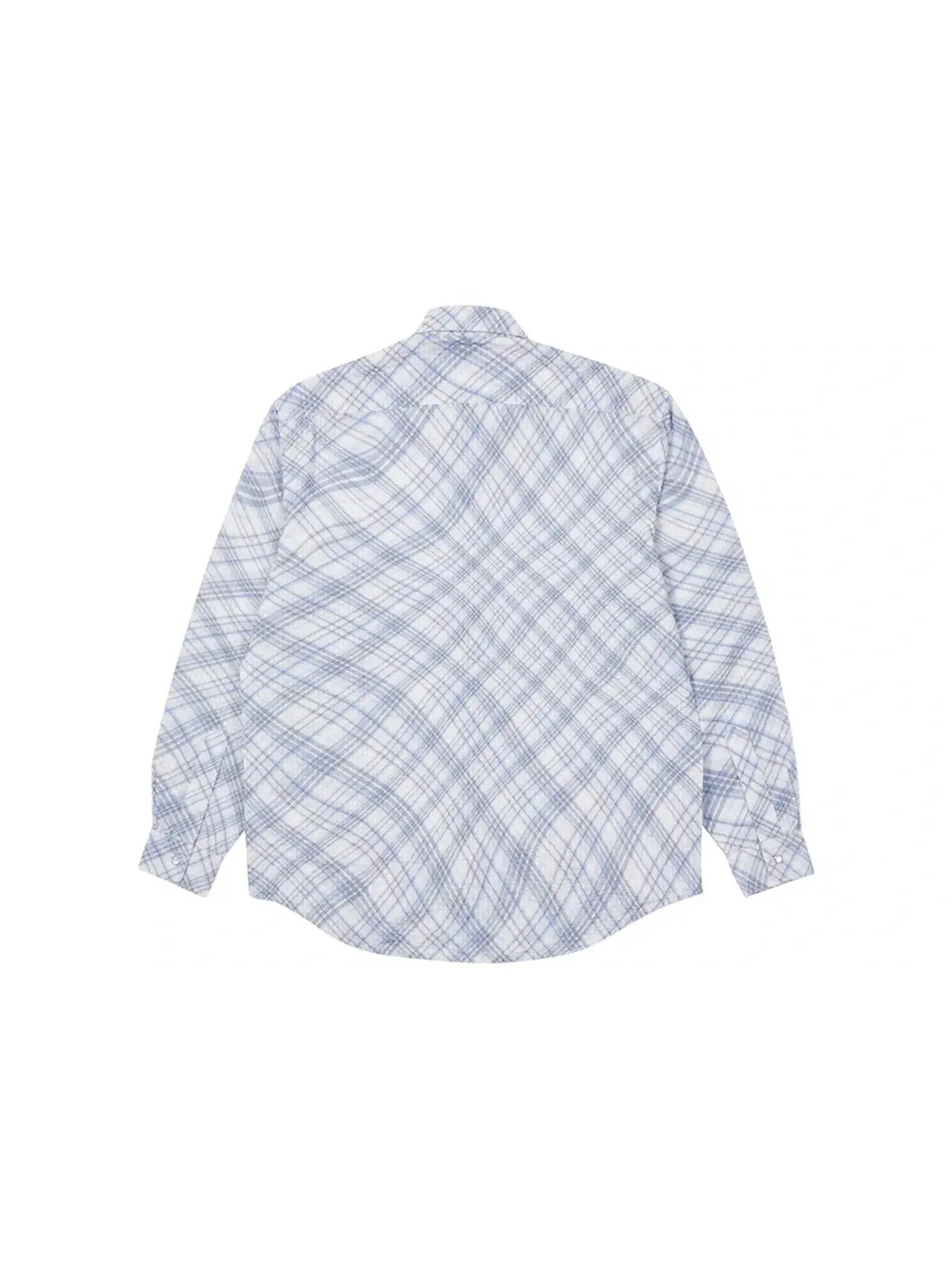 Мужская рубашка в клетку Palace Warp Check — изображение 2 из 2, синий