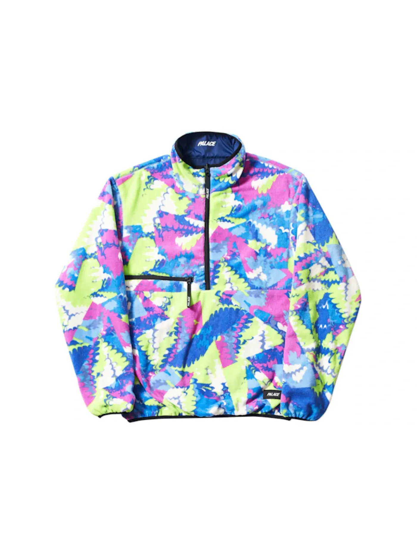 Мужская куртка на флисе с принтом Palace Fleece — изображение 3 из 3, темно-синий/мульти