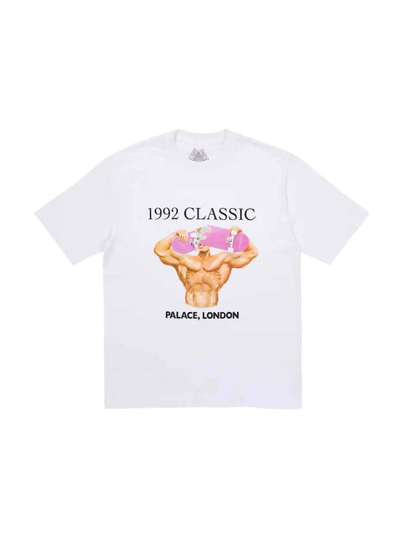 Мужская футболка с принтом Palace T-Shirt — изображение 1 из 1, белый
