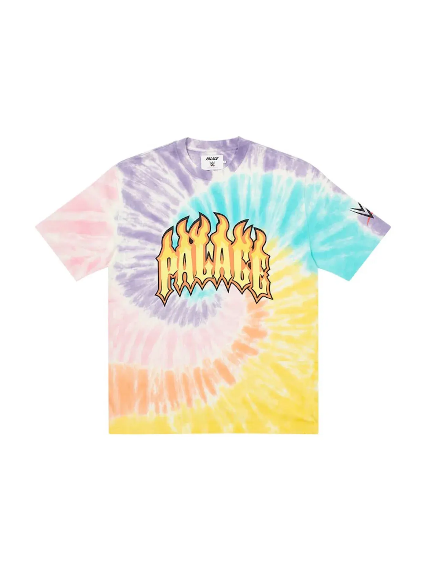 Мужская футболка с принтом Palace x WWE Dude T-Shirt Tie-Dye — изображение 1 из 2, мульти
