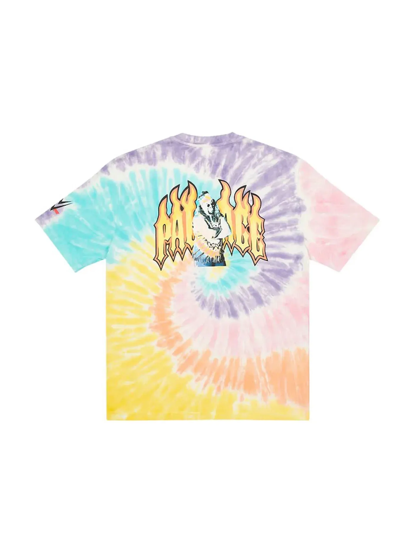 Мужская футболка с принтом Palace x WWE Dude T-Shirt Tie-Dye — изображение 2 из 2, мульти