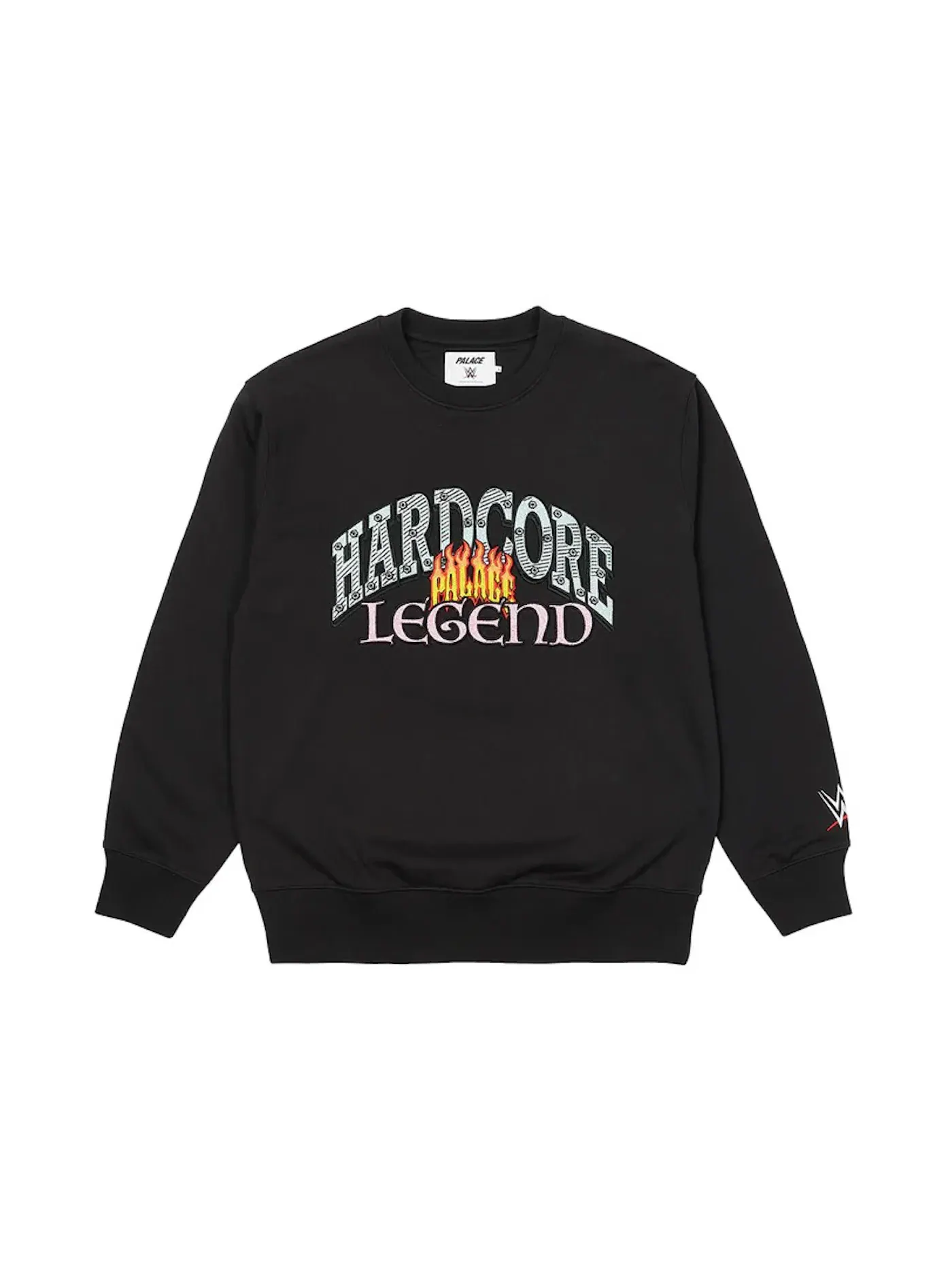 Мужской свитшот с принтом Palace x WWE Legend Crew — изображение 1 из 1, черный