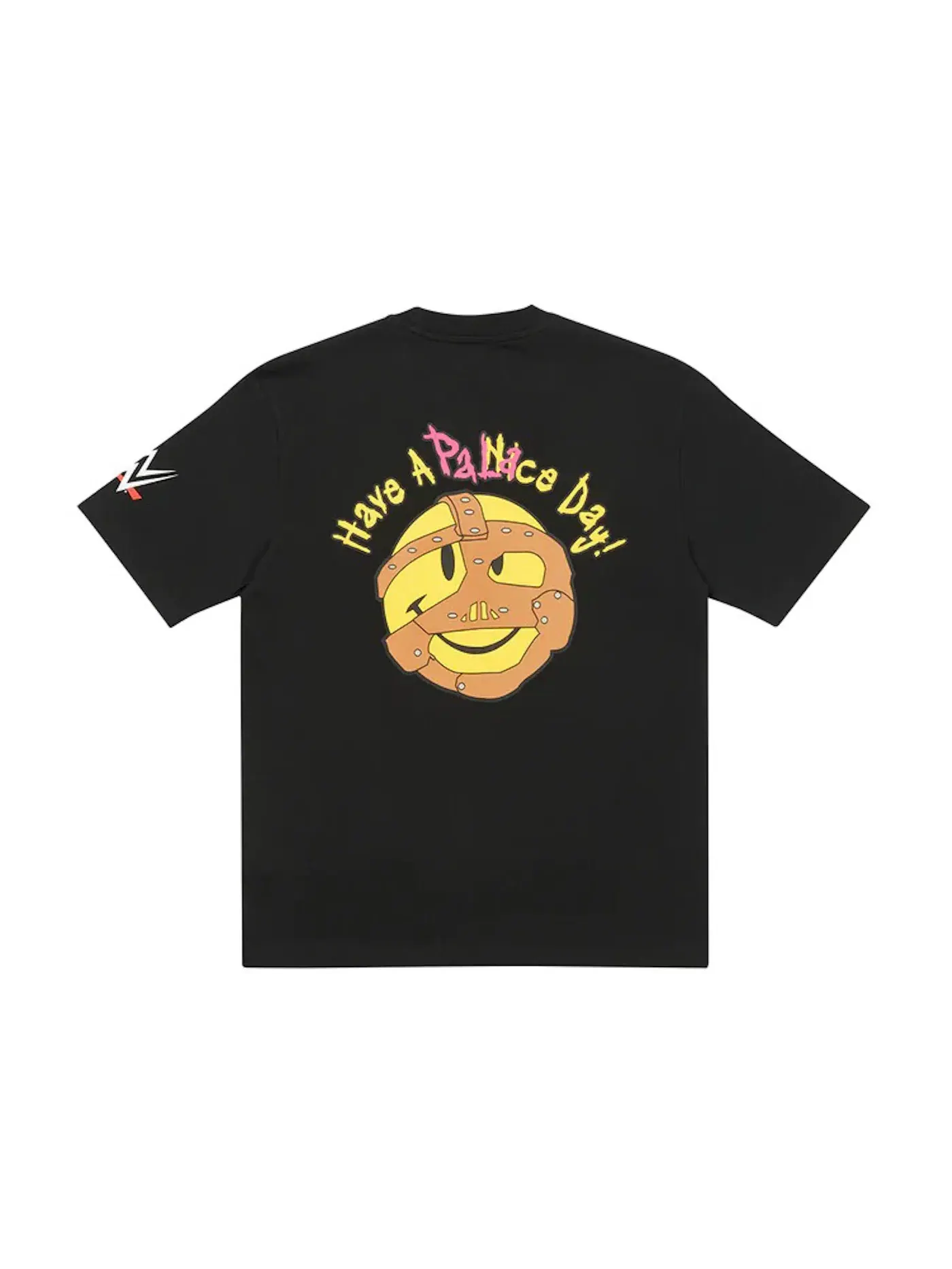Мужская футболка с принтом Palace x WWE Nice Day T-Shirt Palace — изображение 1 из 2, черный