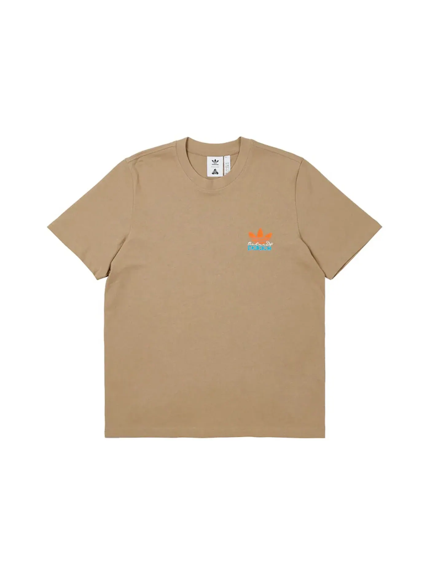 Мужская футболка с принтом Palace x Adidas Nature Tee, Blanch Cargo — изображение 2 из 2