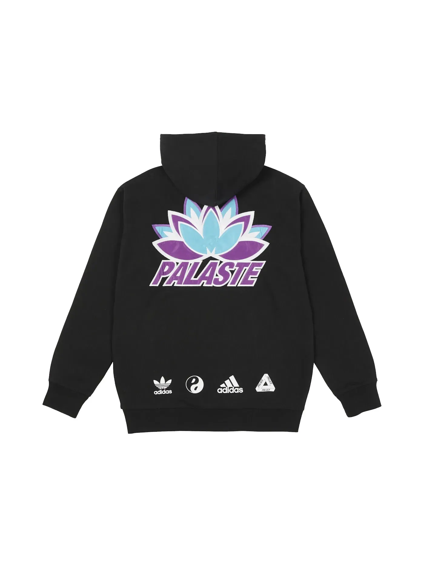 Мужская худи с принтом Palace x Adidas Palaste Hood — изображение 1 из 2, черный
