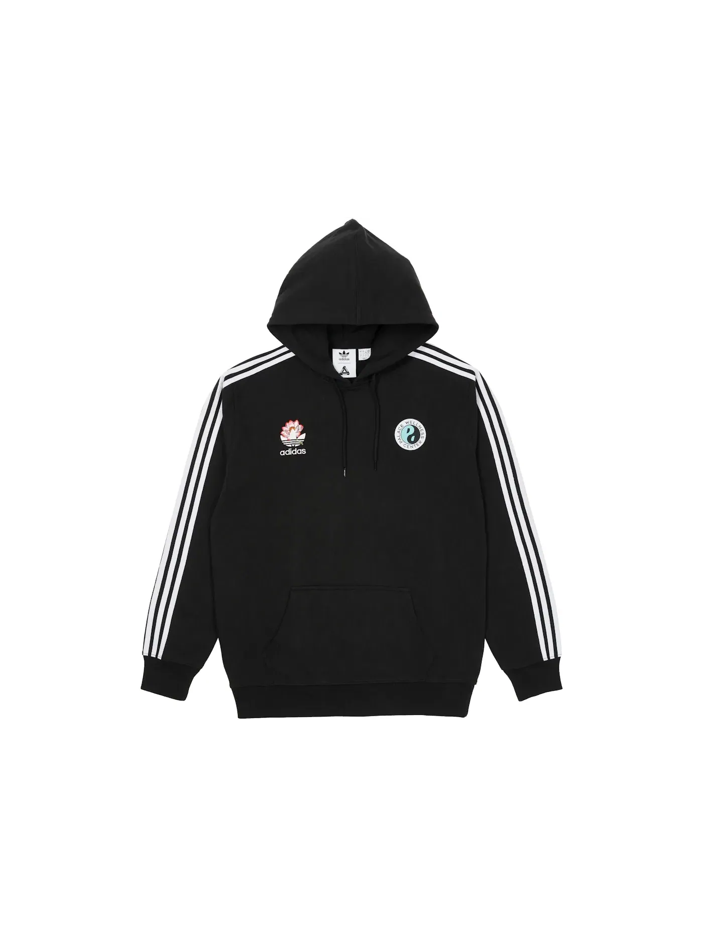 Мужская худи с принтом Palace x Adidas Palaste Hood — изображение 2 из 2, черный