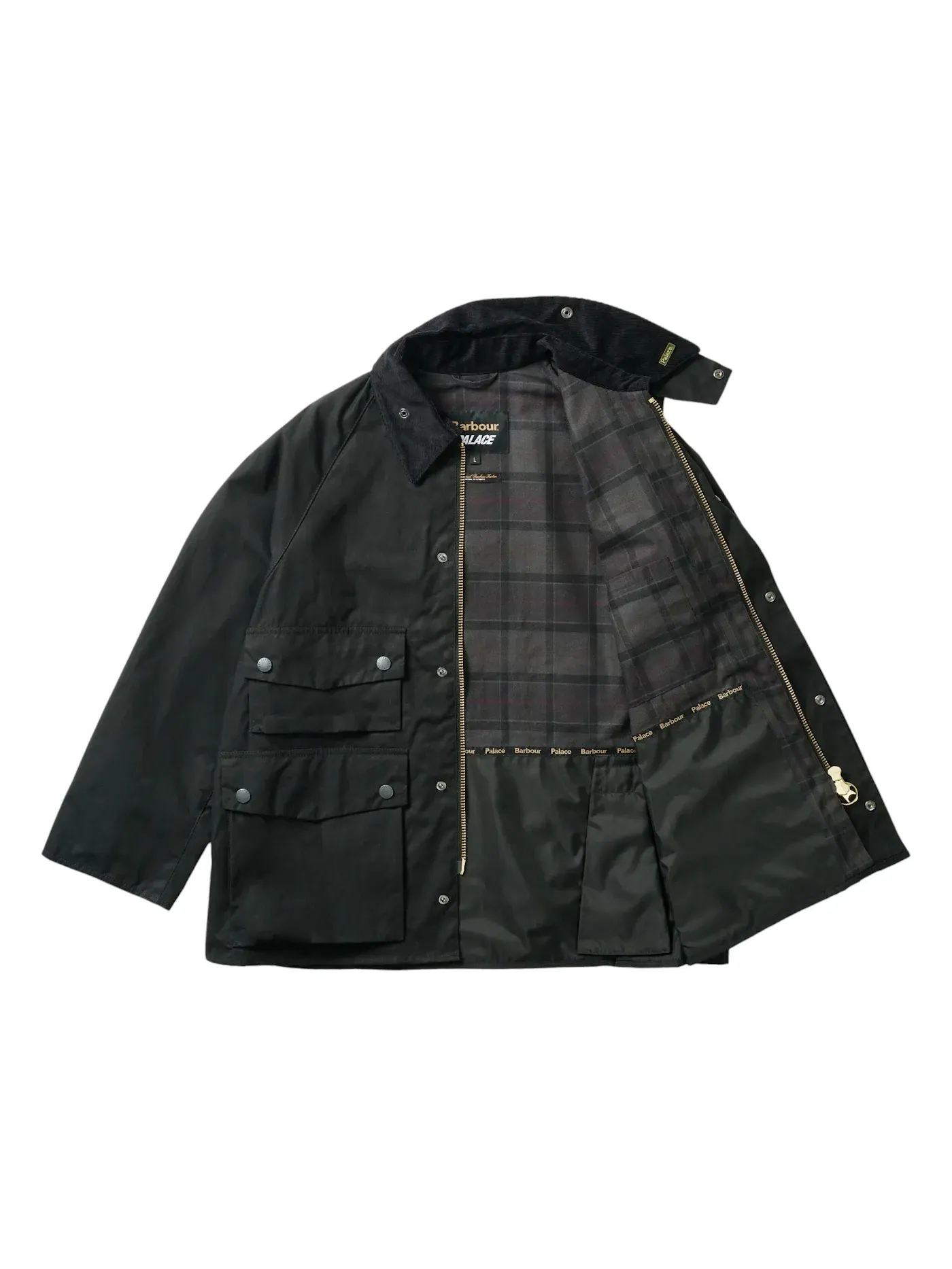 Мужская куртка-бомбер Palace x Barbour Bedale — изображение 2 из 2, черный