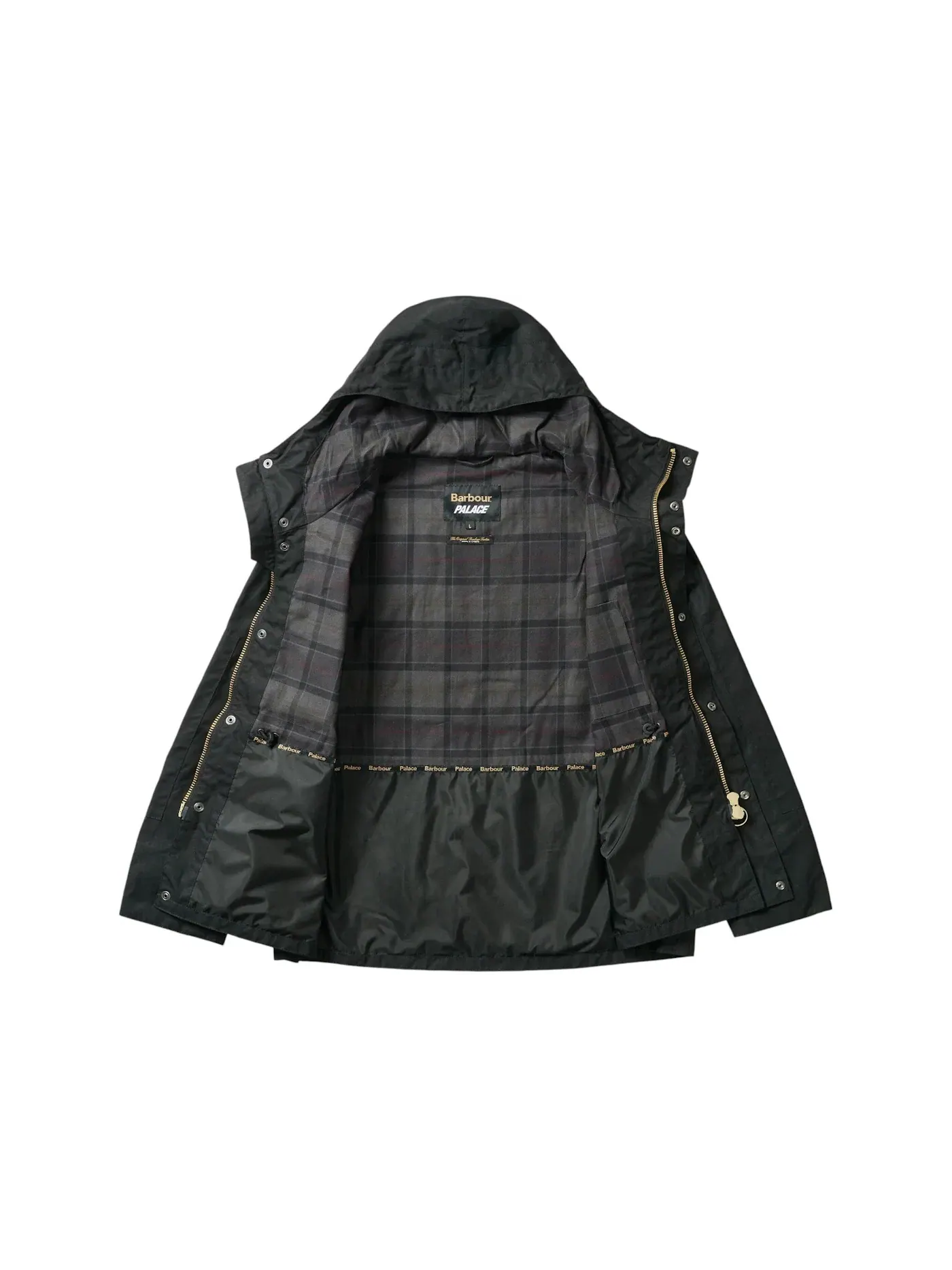 Мужская полевая куртка Palace x Barbour Field Casual Jacket Black — изображение 2 из 2, черный