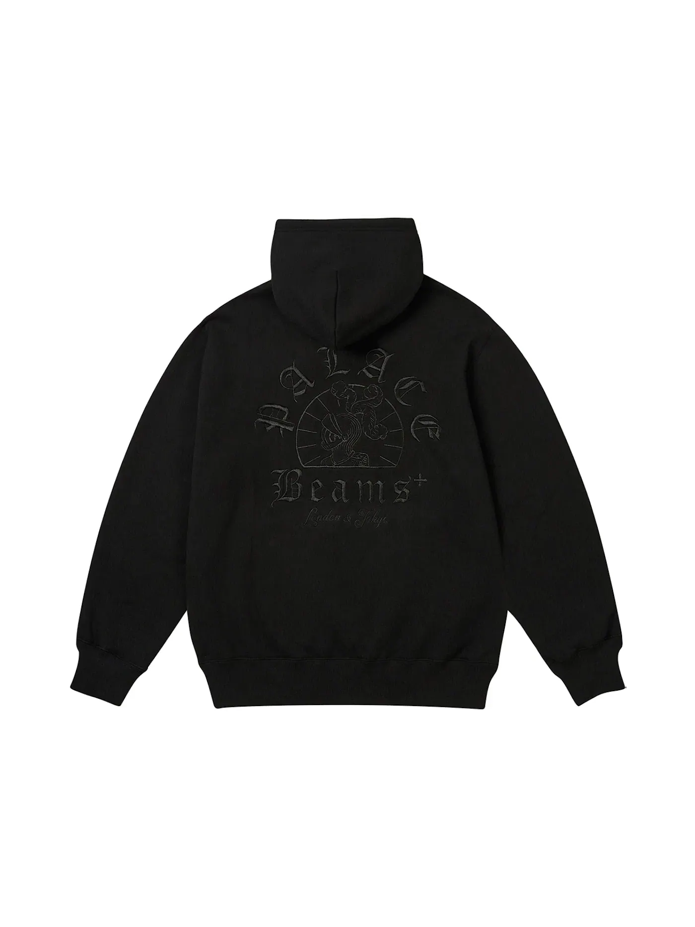 Мужская худи с принтом Palace x Beams Plus Graphic Hood — изображение 1 из 2, черный