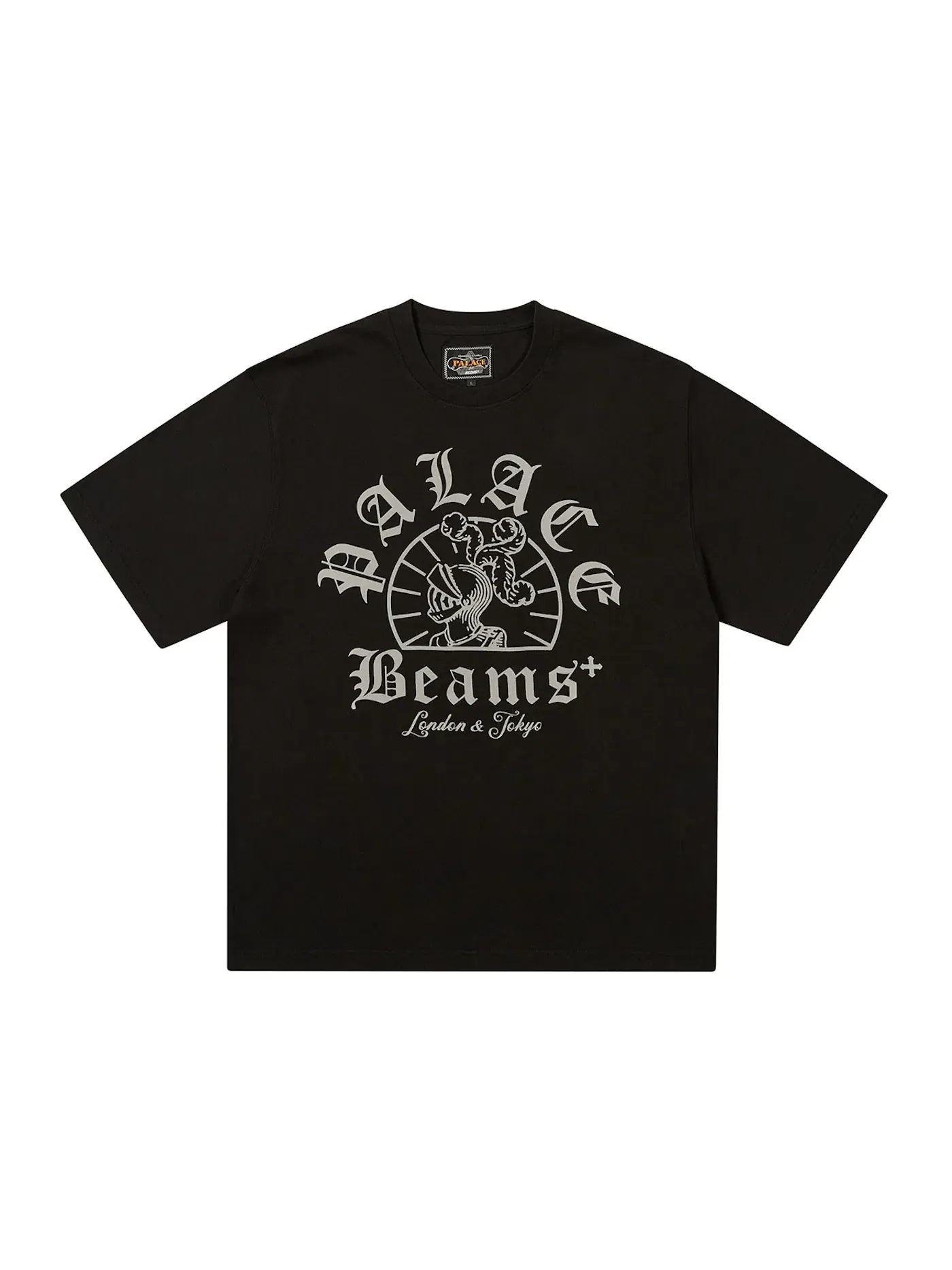 Мужская футболка с принтом Palace x Beams Plus Graphic T-Shirt Palace — изображение 1 из 1, черный