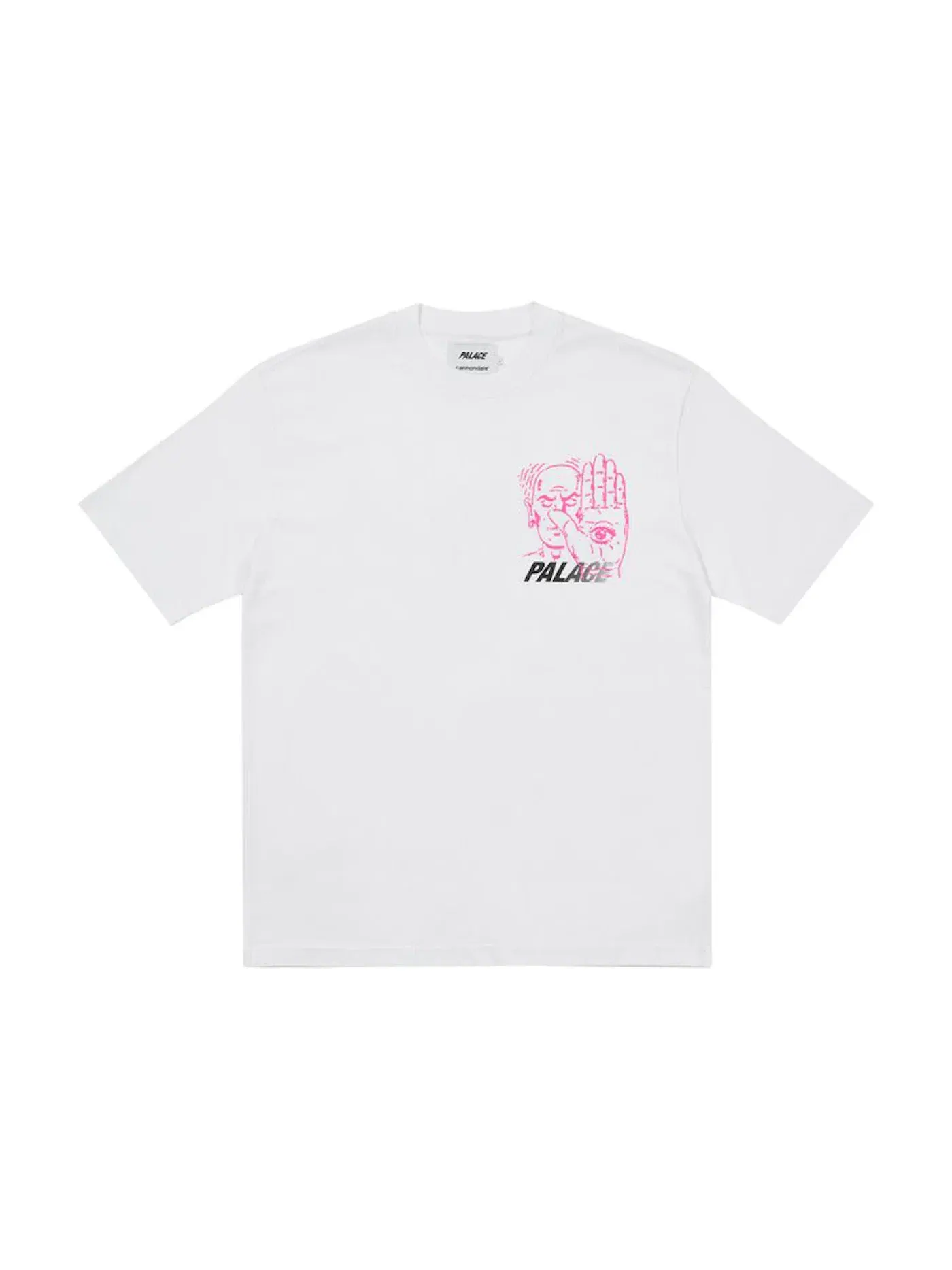 Мужская футболка с принтом Palace x Cannondale Mad Boy 2 T-shirt White — изображение 2 из 2, белый