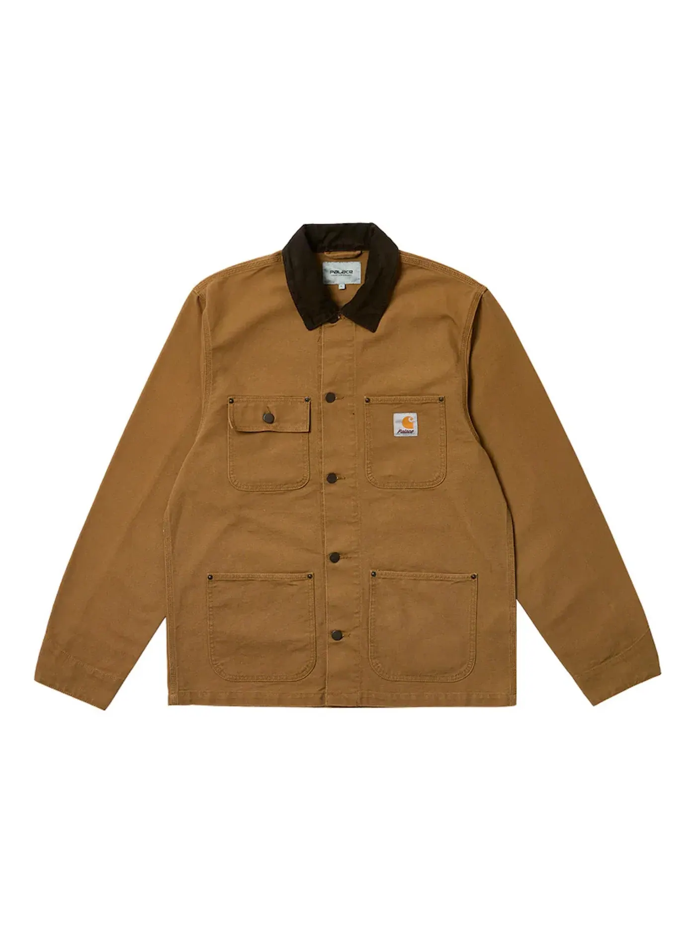 Мужское пальто с принтом Palace x Carhartt WIP Michigan Coat — изображение 1 из 3, коричневый