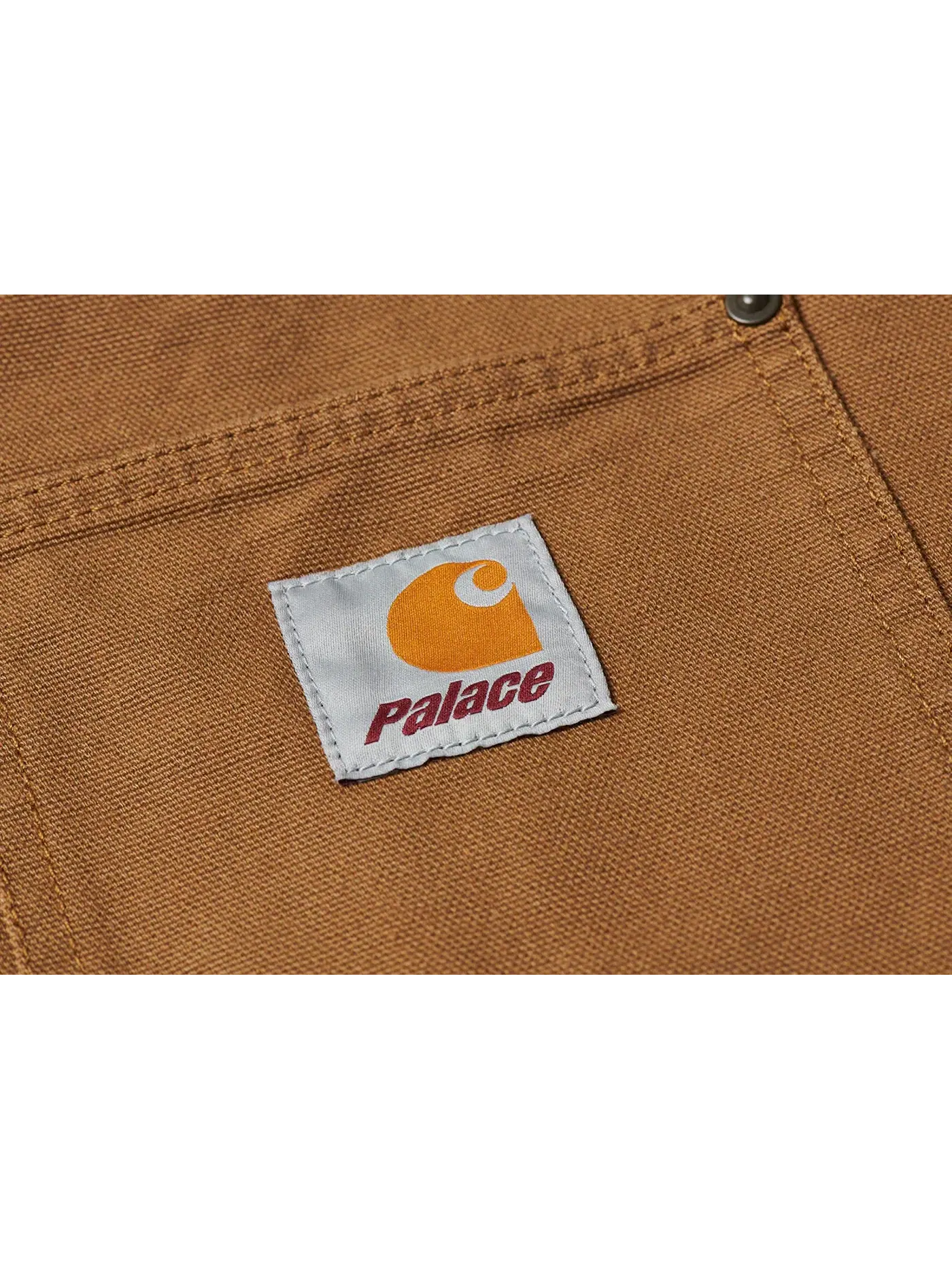 Мужское пальто с принтом Palace x Carhartt WIP Michigan Coat — изображение 3 из 3, коричневый