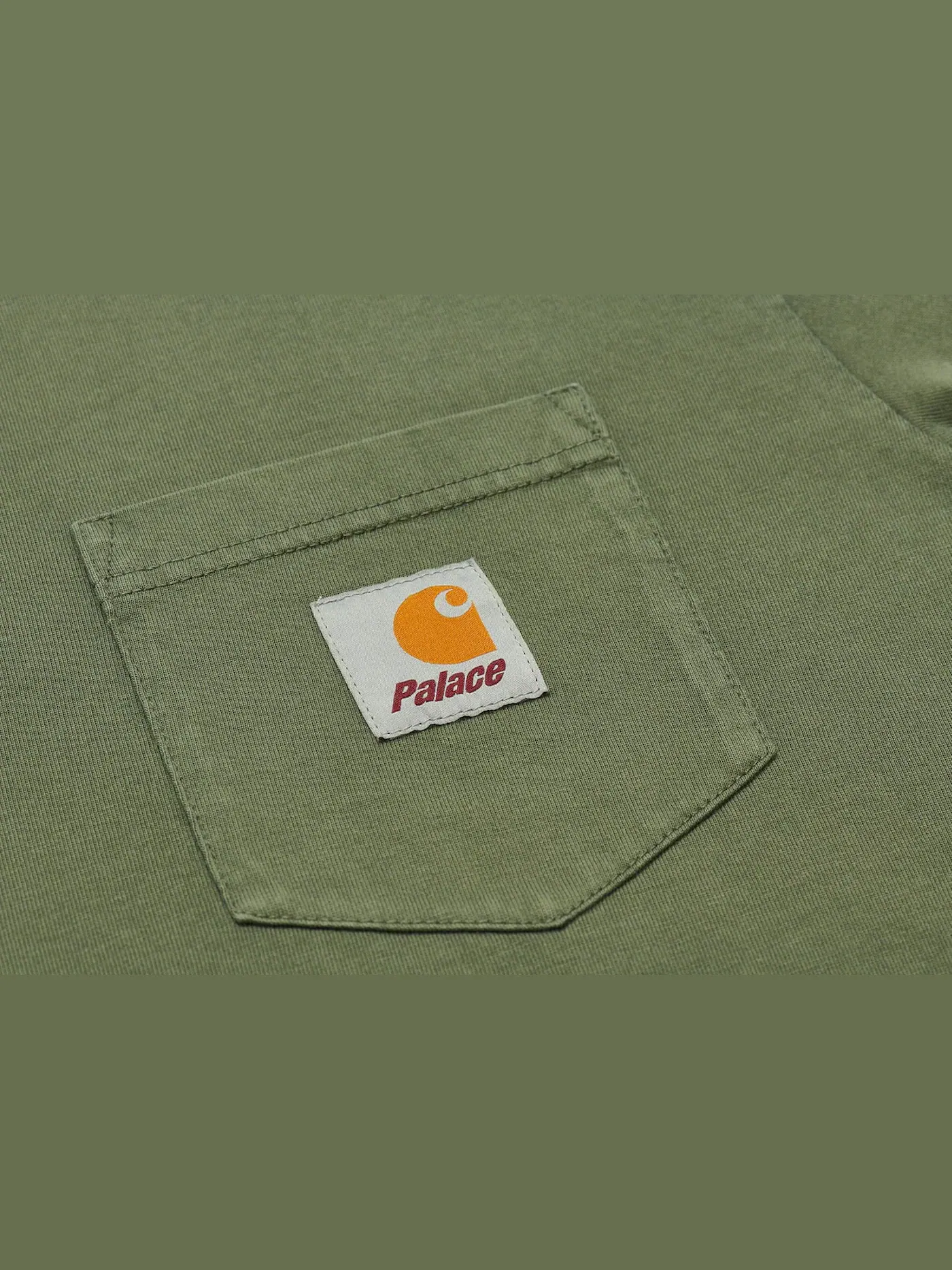 Мужская футболка с принтом Palace x Carhartt WIP S/S Pocket T-Shirt — изображение 3 из 3, зеленый