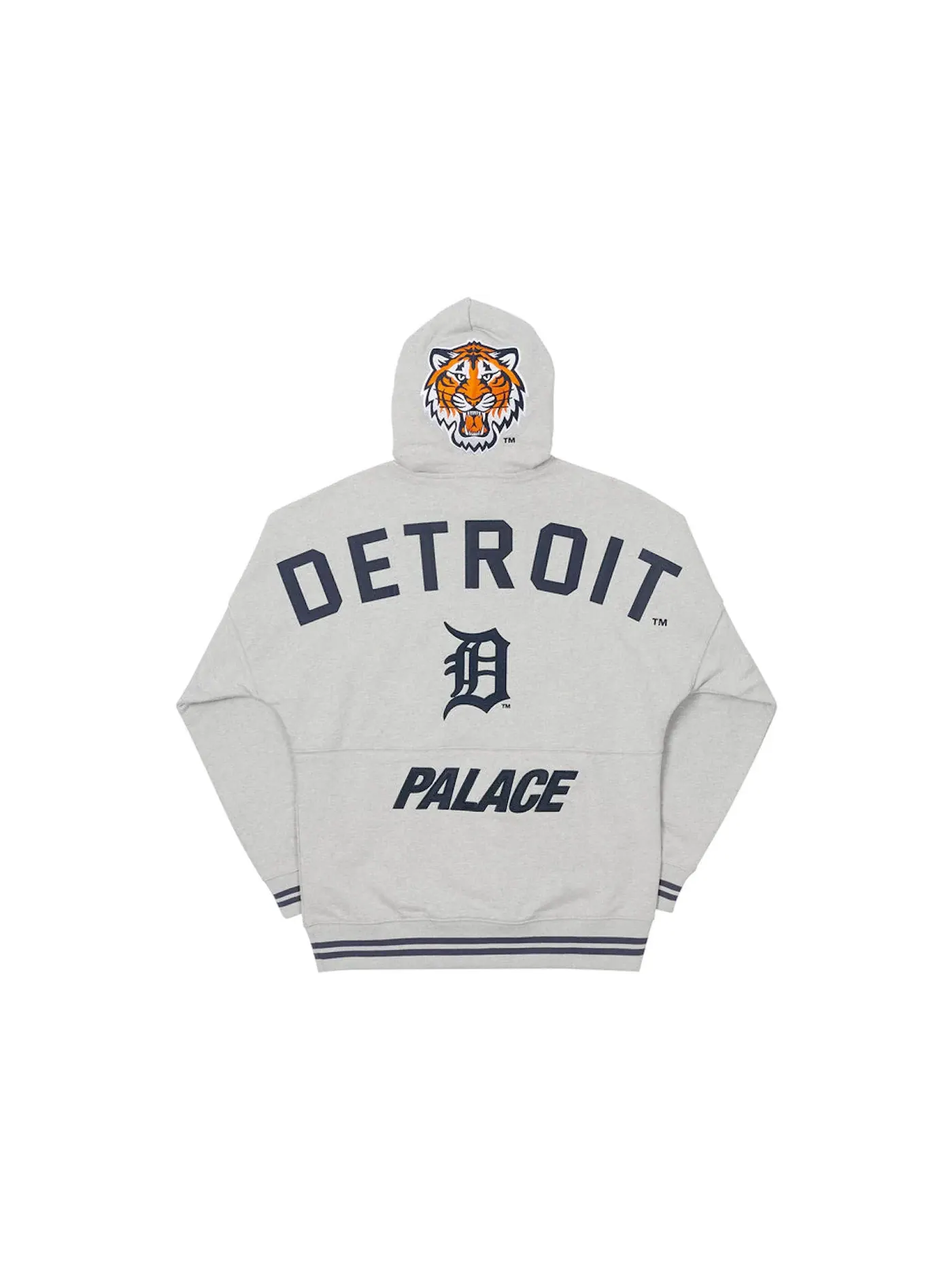 Мужской худи с опущенным плечом Palace x Detroit Tigers Hood — изображение 1 из 2, серый