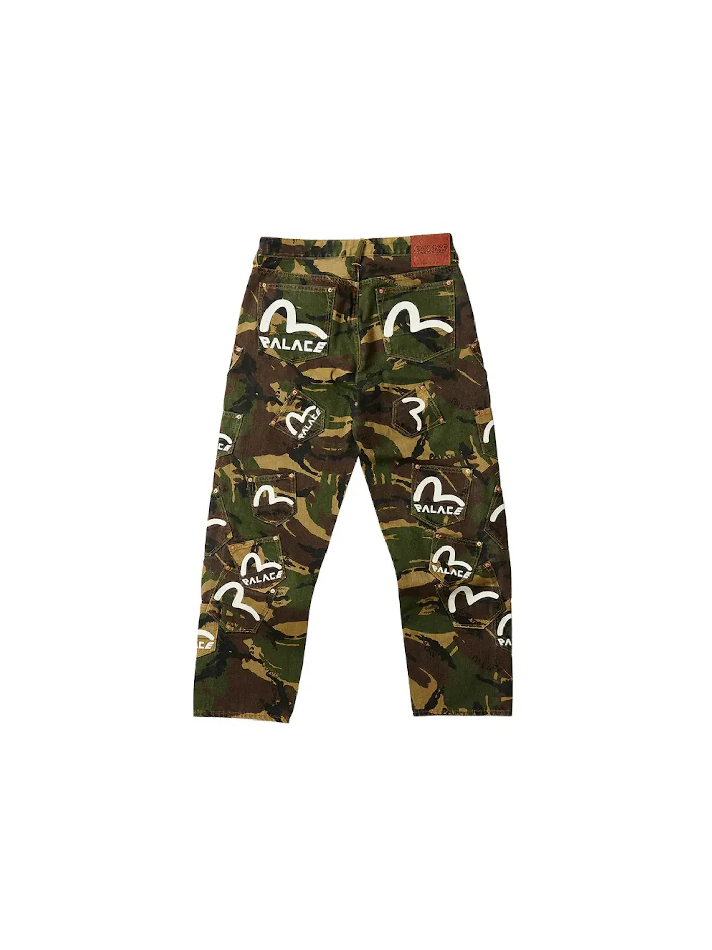 Мужские джинсы с камуфляжным принтом Palace x Evisu Denim Jean Camo — изображение 2 из 2