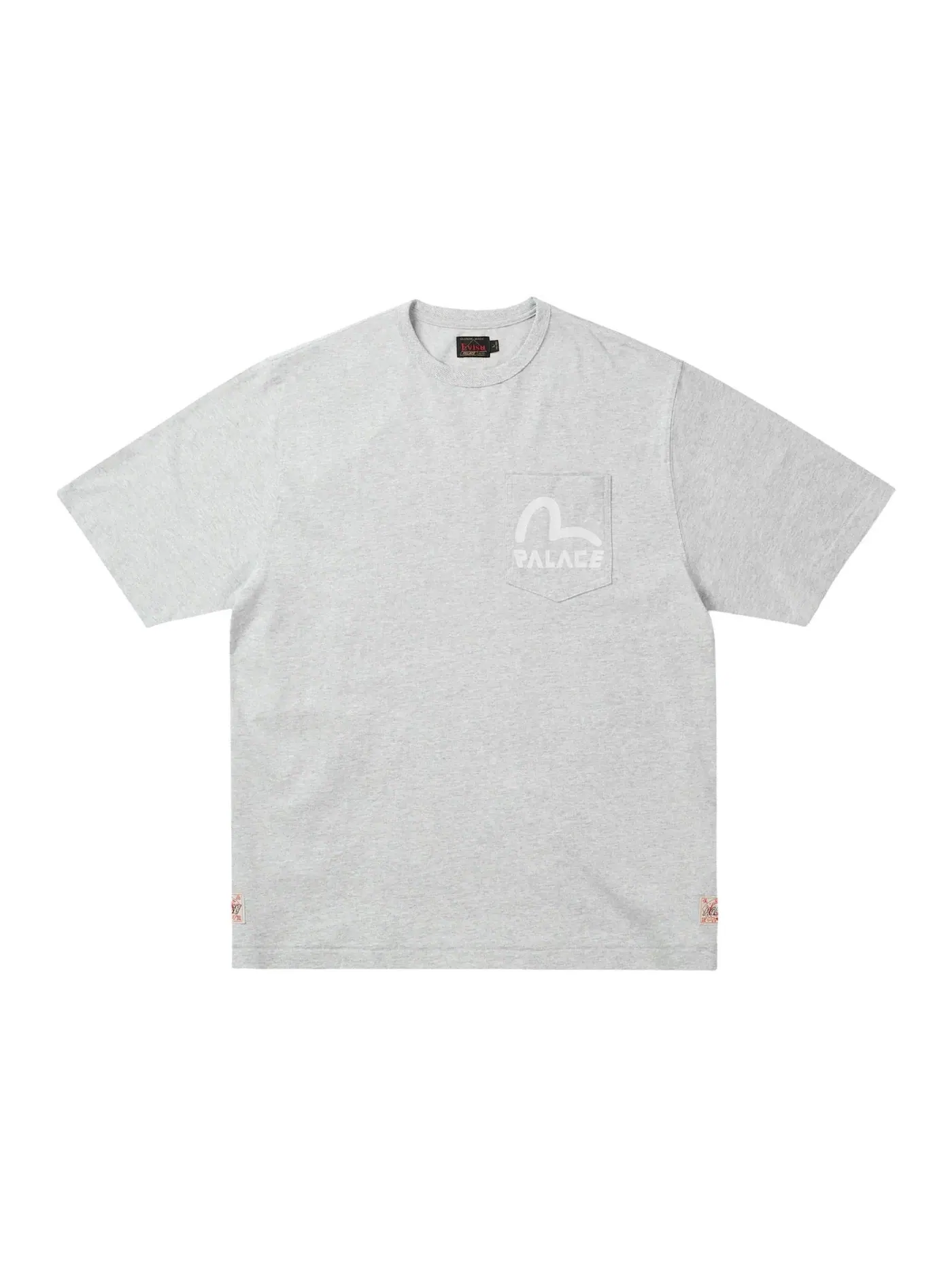 Мужская футболка с эффектом потертости Palace Grey Marl — изображение 2 из 2