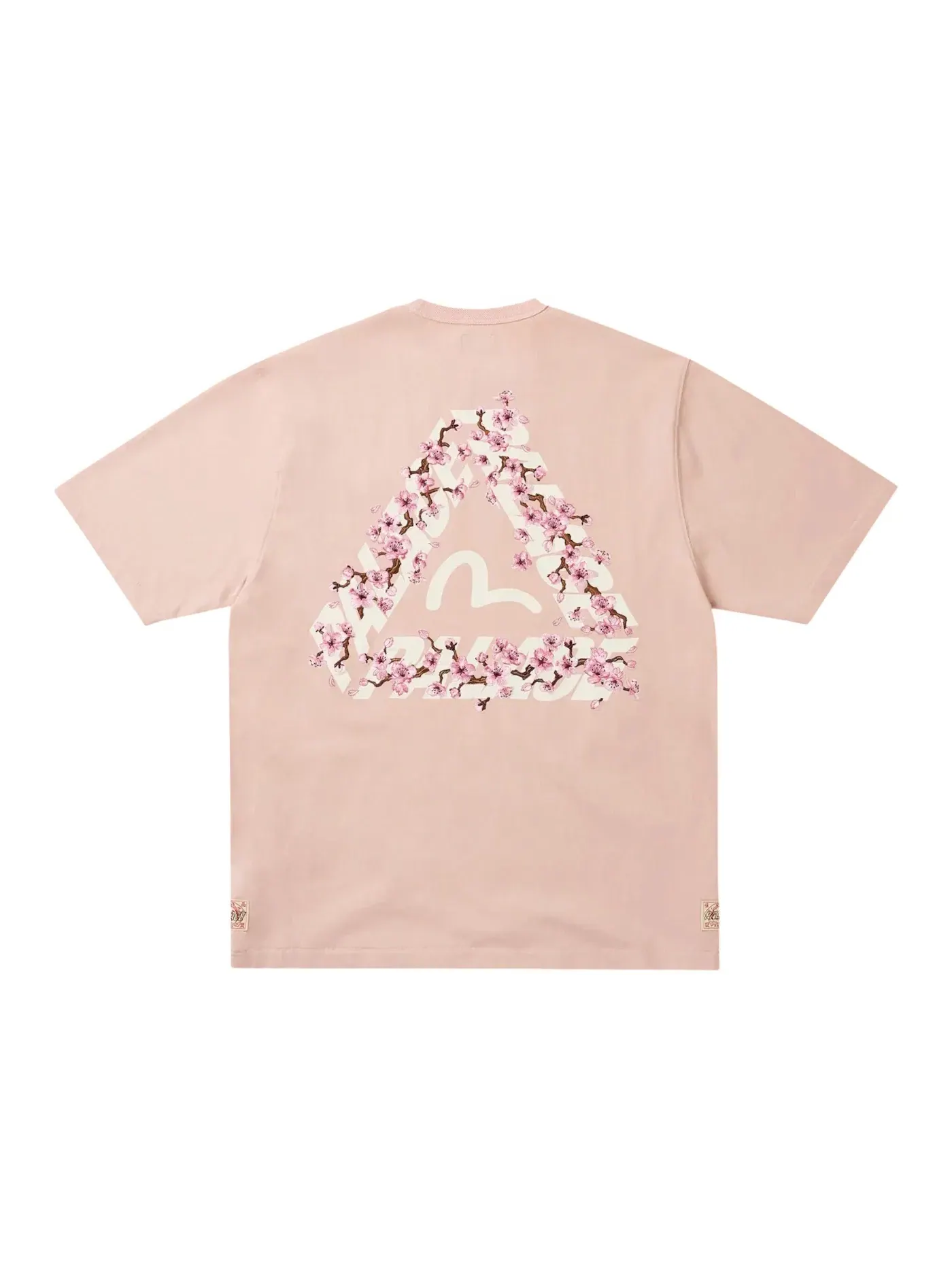 Мужская футболка с принтом Palace Evisu Heavy Wash — изображение 1 из 2, розовый