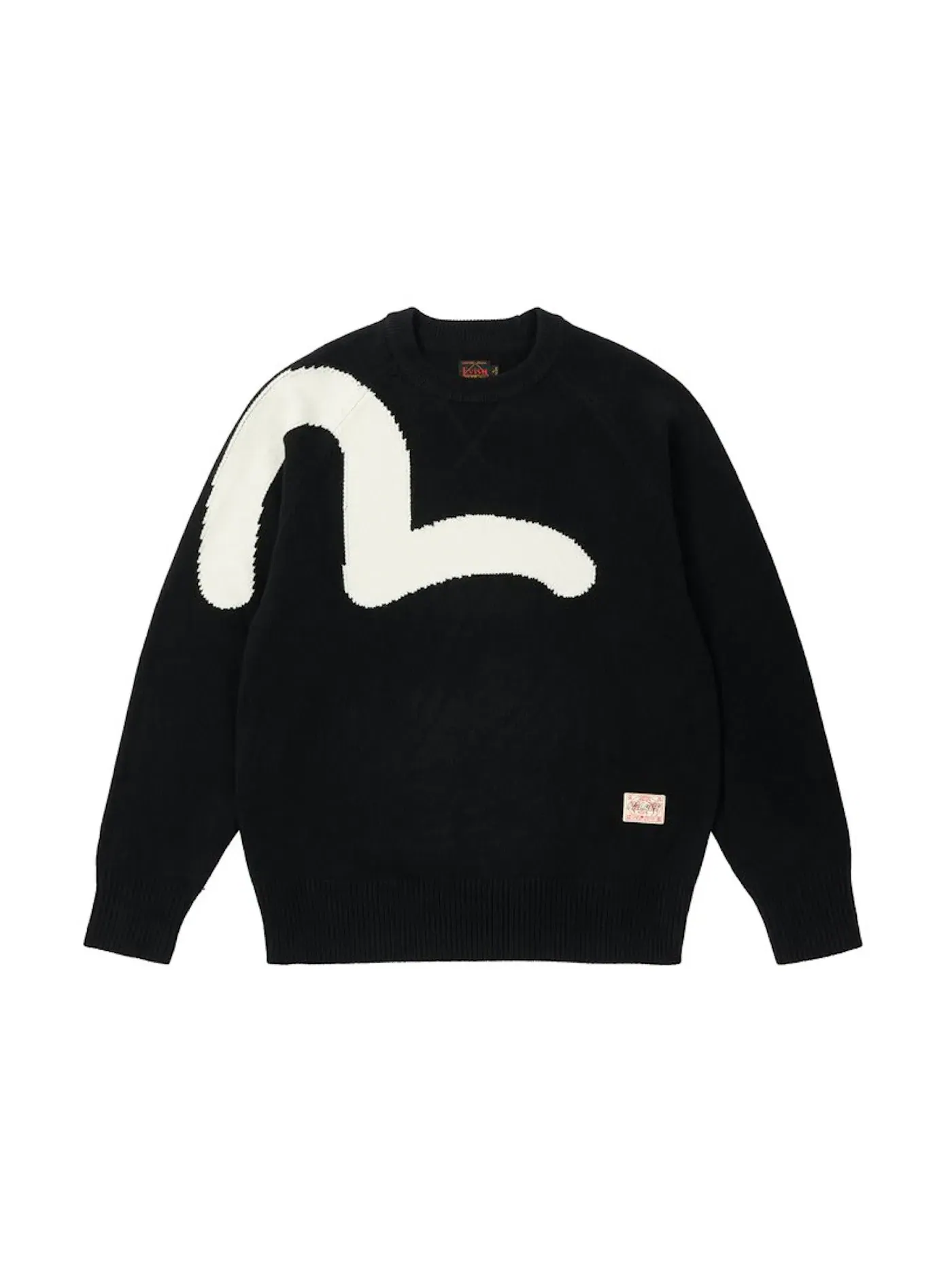 Мужской свитер с принтом Palace x Evisu Seagull Knit — изображение 1 из 2, черный