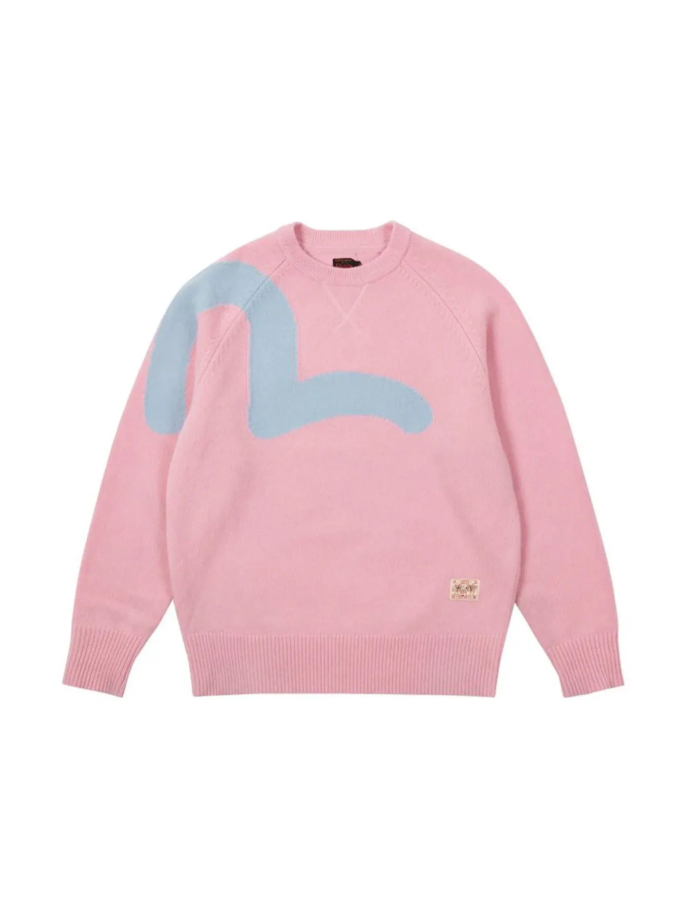 Мужской свитер с принтом Palace x Evisu Seagull Knit — изображение 1 из 2, розовый