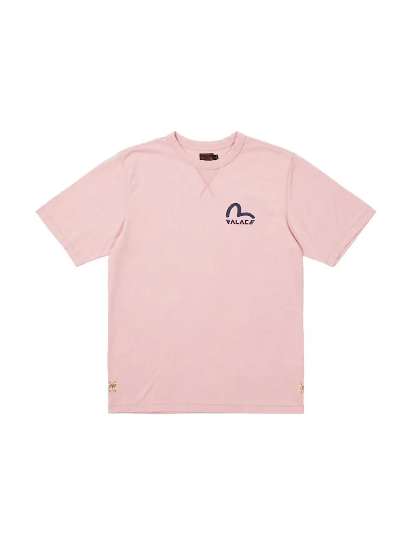 Мужская футболка с принтом Palace x Evisu Seagull T-shirt — изображение 2 из 2, розовый