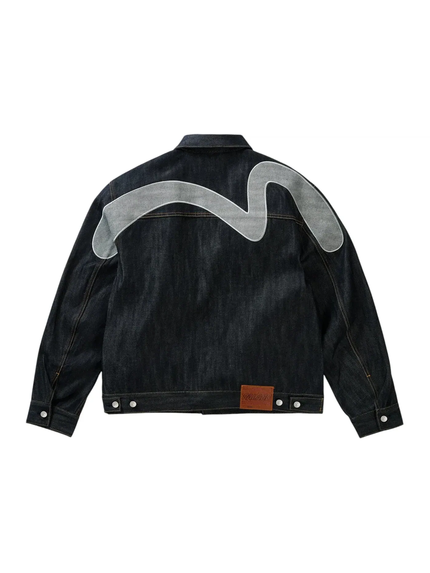 Мужская джинсовая куртка с принтом Palace x Evisu Type 2 Denim Jacket — изображение 2 из 2, синий