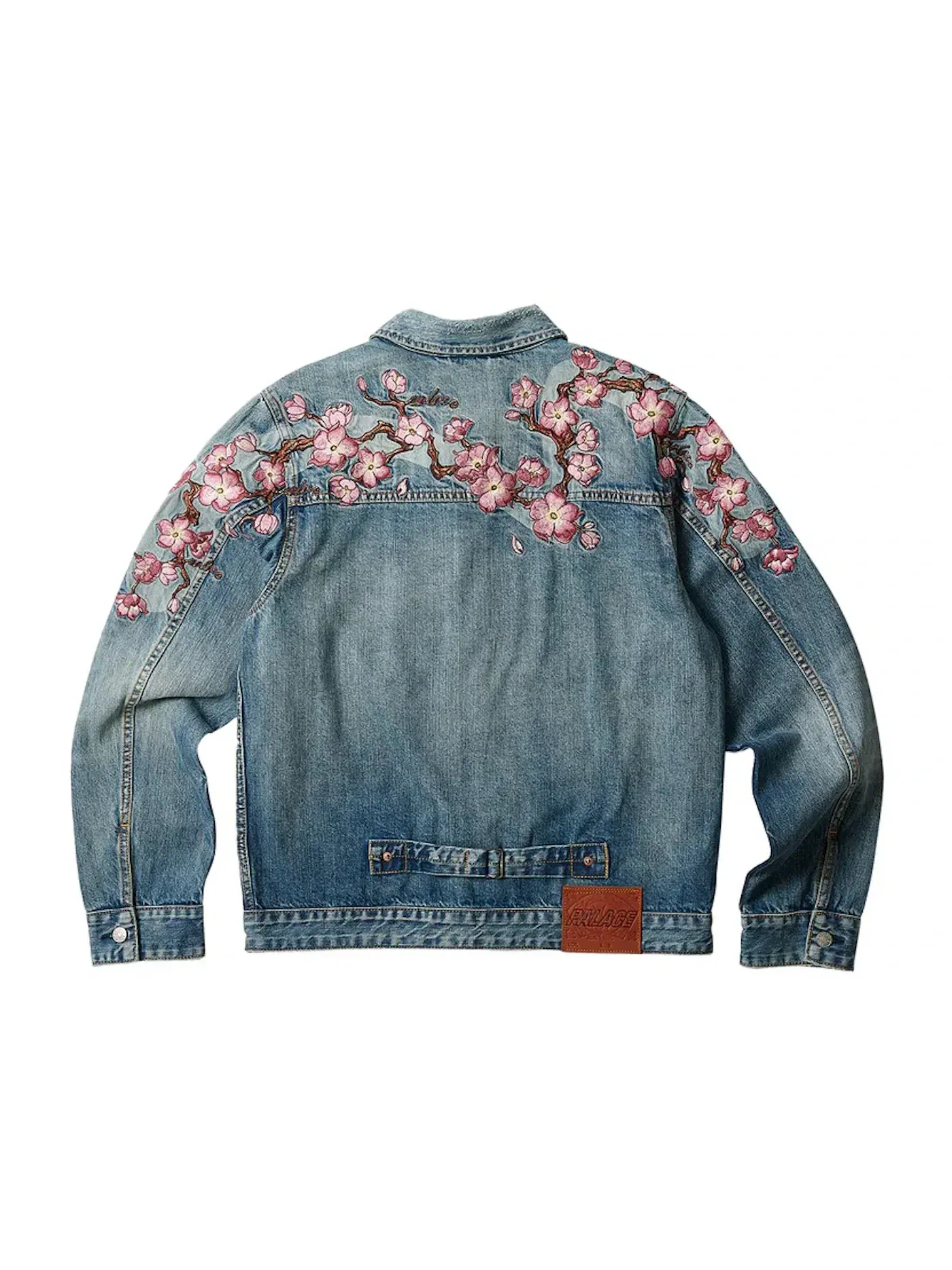 Мужская джинсовая куртка Palace x Evisu Type One Denim Jacket, Stone Wash — изображение 3 из 3