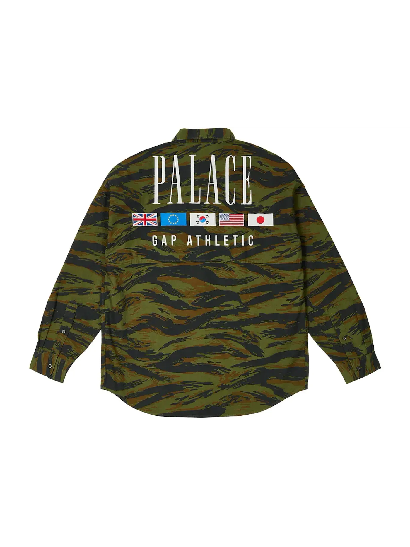 Мужская рубашка оксфорд с принтом Drop Shoulder Shirt Palace — изображение 1 из 2, камуфляж