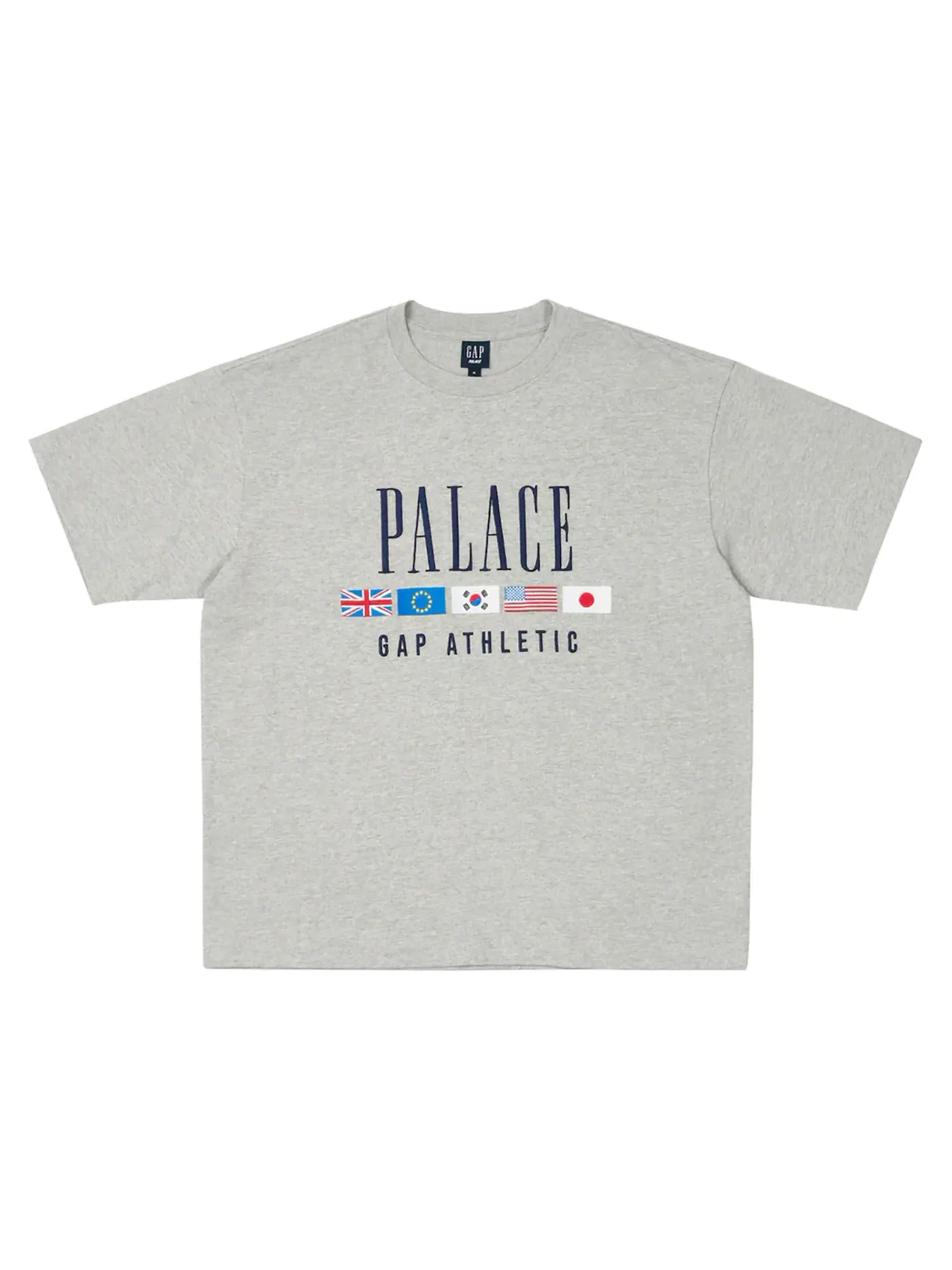 Мужская футболка с принтом Palace T-Shirt — изображение 1 из 1, серый