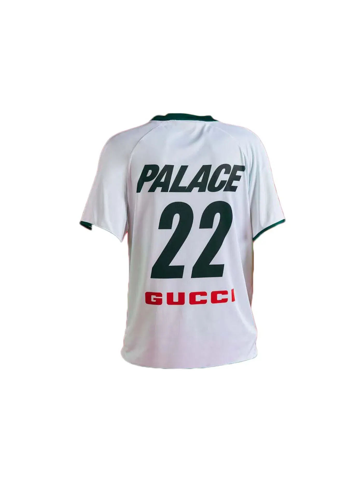 Футболка техническая с принтом Palace x Gucci Printed Football Technical Jersey T-shirt — изображение 2 из 2, белый