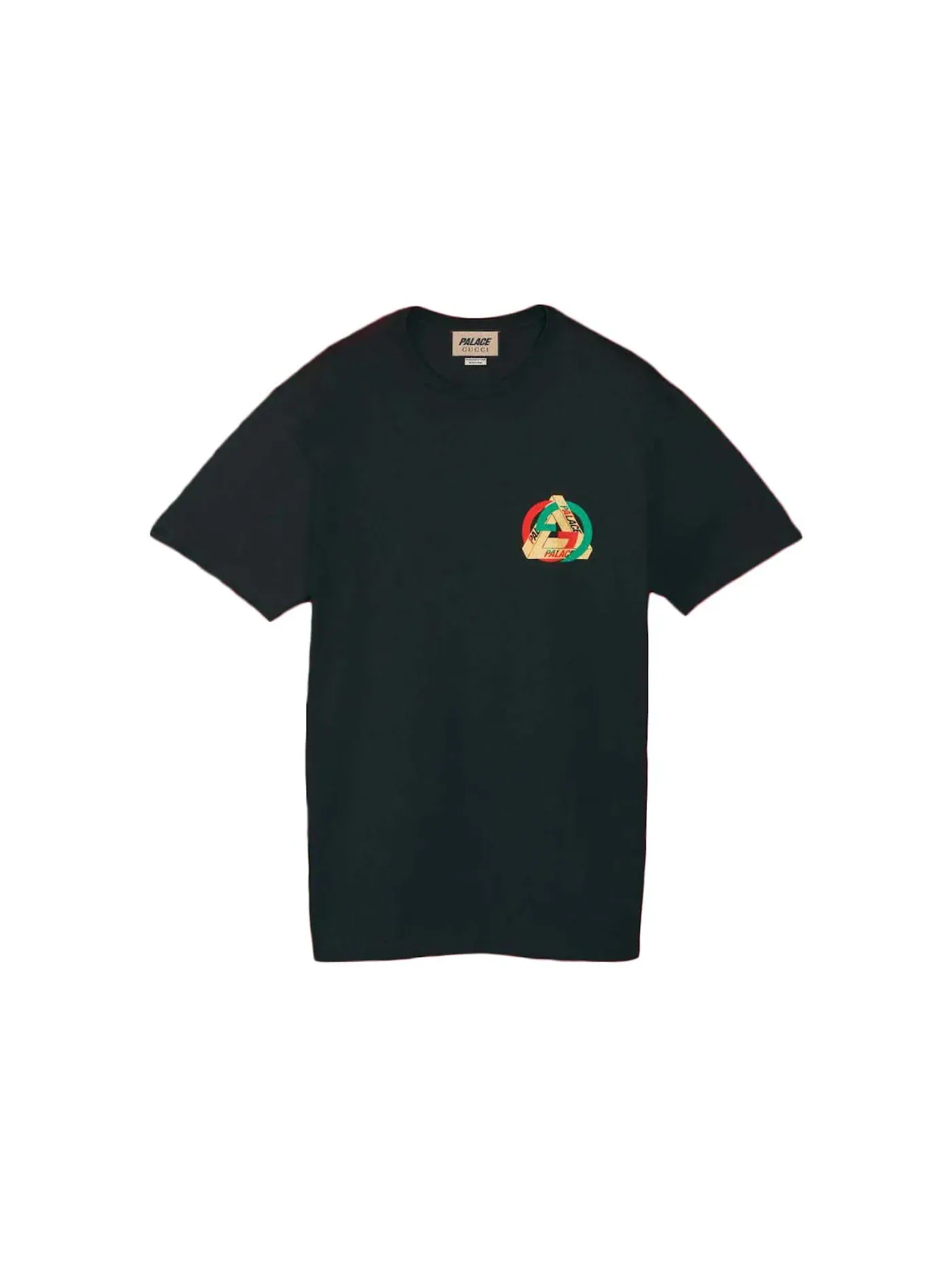 Унисекс футболка с принтом Heavy Cotton Jersey T-shirt Palace — изображение 1 из 2, черный