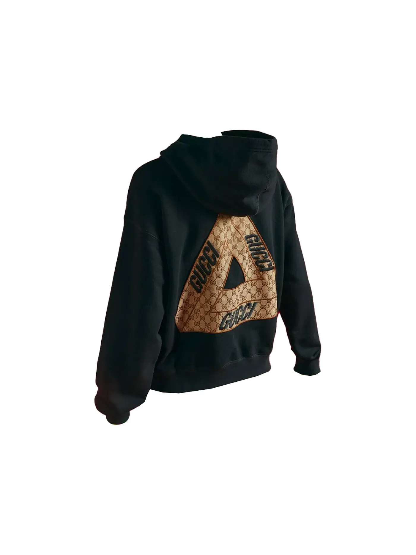 Унисекс худи Palace x Gucci Tri-Ferg GG Patch Hoodie — изображение 2 из 2, черный