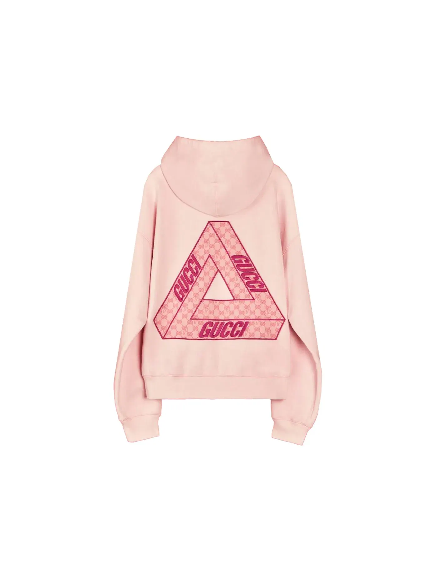 Унисекс худи с принтом Tri Ferg GG Patch Palace — изображение 2 из 2, розовый