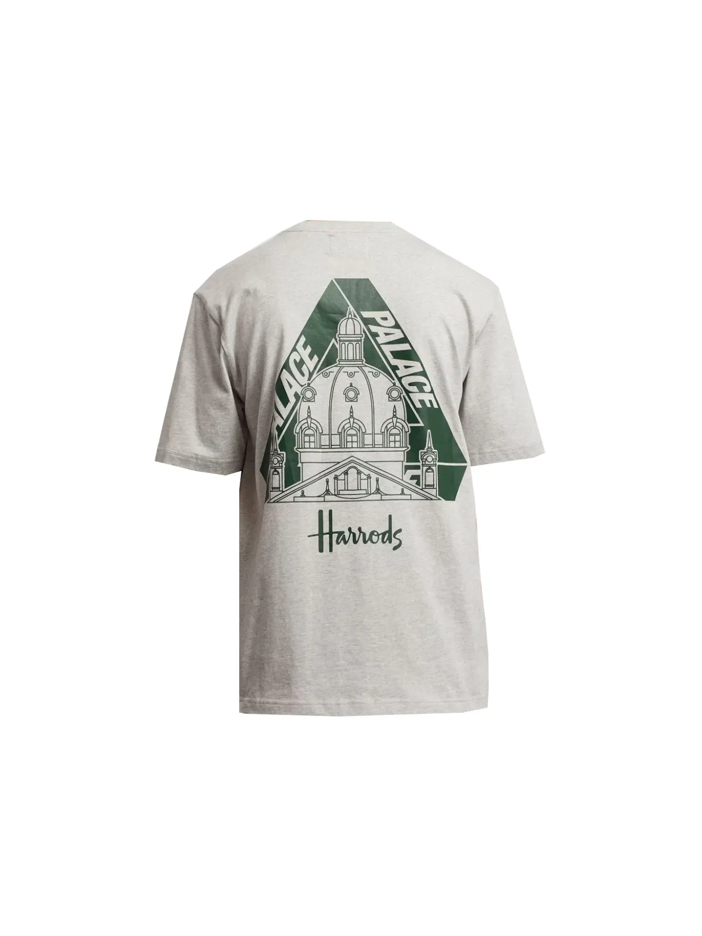 Мужская футболка с принтом Palace x Harrods Logo T-shirt — изображение 2 из 2, серый