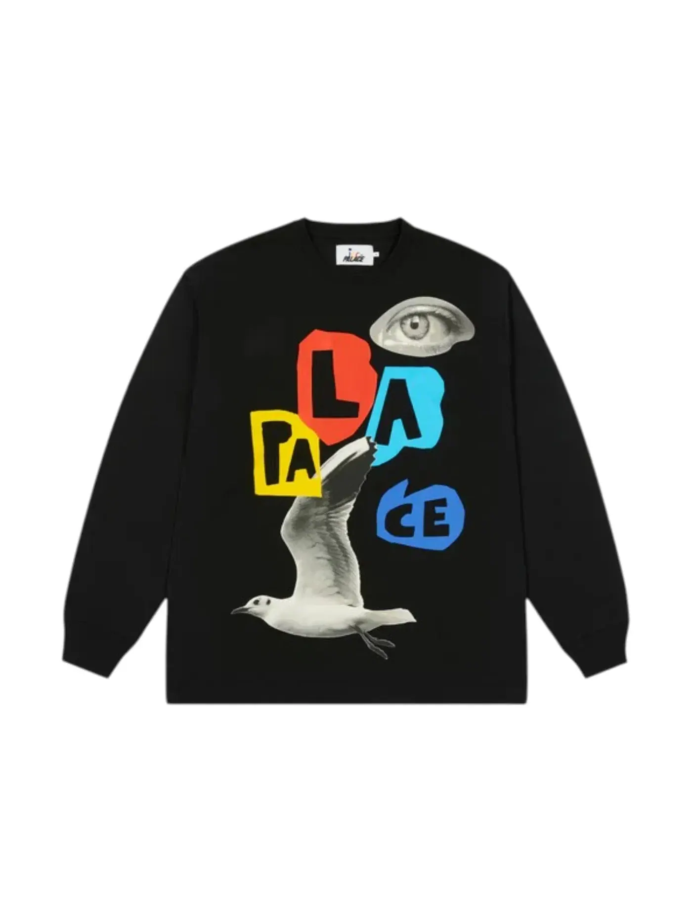 Мужская футболка с длинным рукавом Palace x JCC+ Longsleeve — изображение 1 из 1, черный