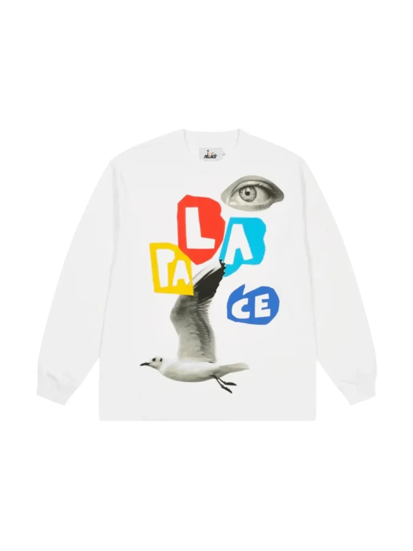Мужская футболка с длинным рукавом Palace x JCC+ Longsleeve Palace — изображение 1 из 1, белый